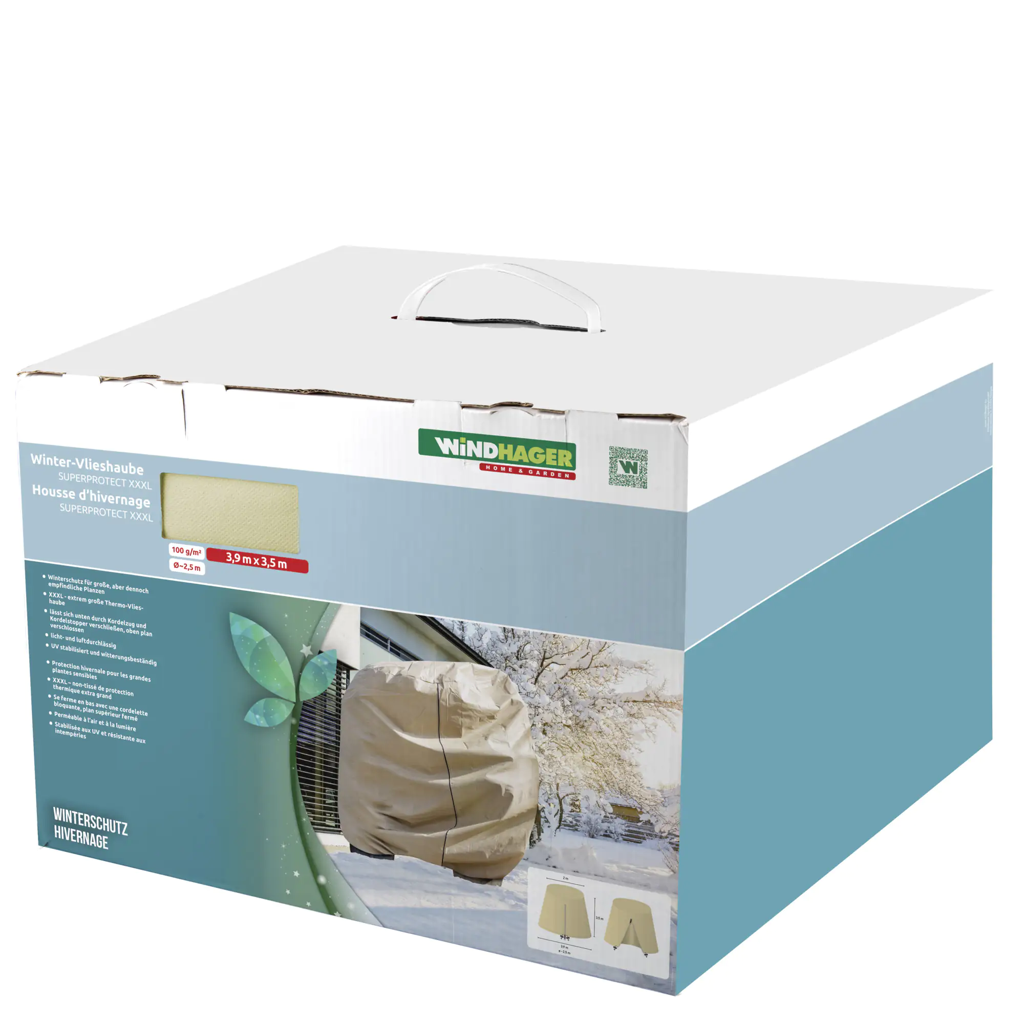 Windhager Vlieshaube Super-Protect XXXL 3,9 x 3,5 m, beige