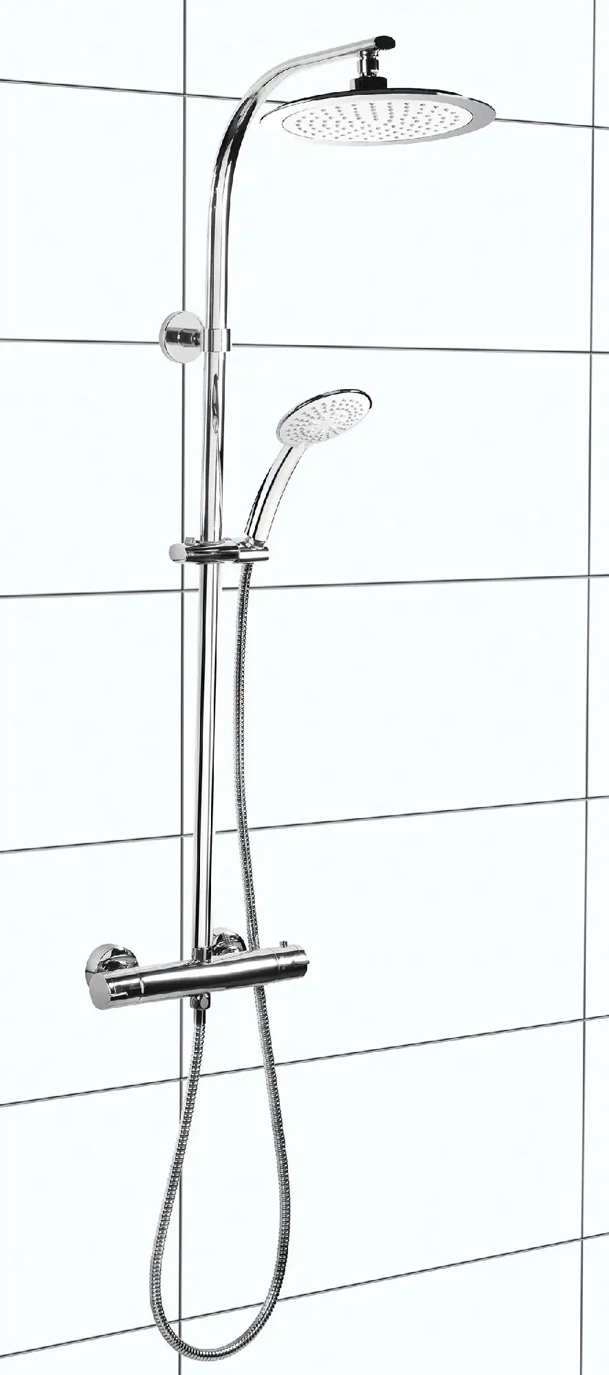 Cornat Wellness Kopfbrausesystem Style mit Brausethermostat Cornat Wellness Kopfbrausesystem Style mit Brausethermostat