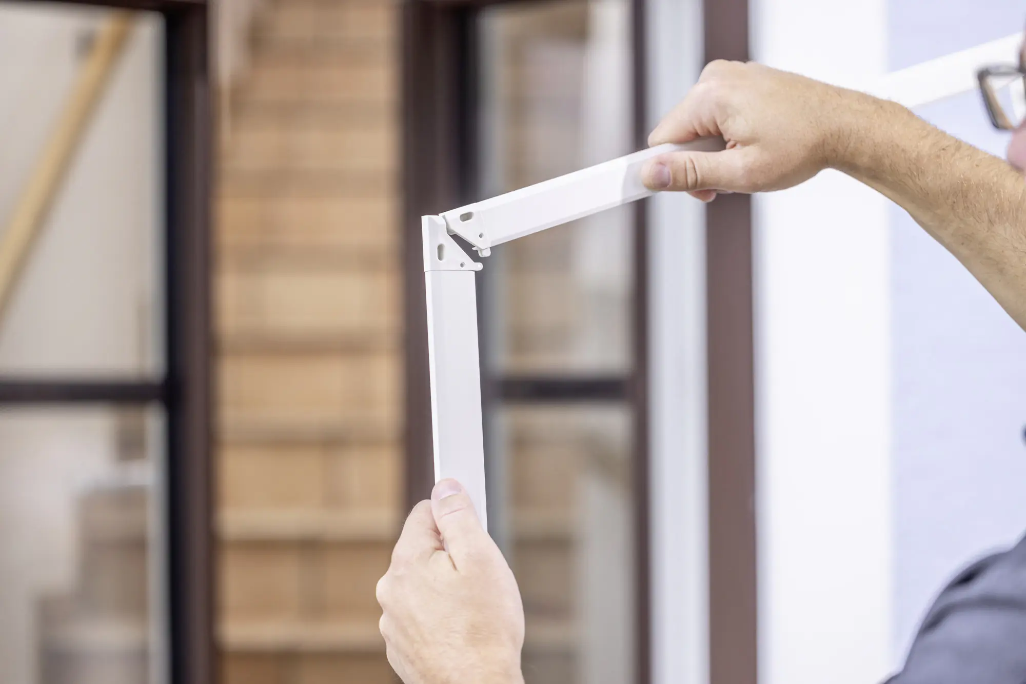 Windhager IS Fliegenschutz-Fenster Click & Protect 130 x 140 cm schwarz/weiß