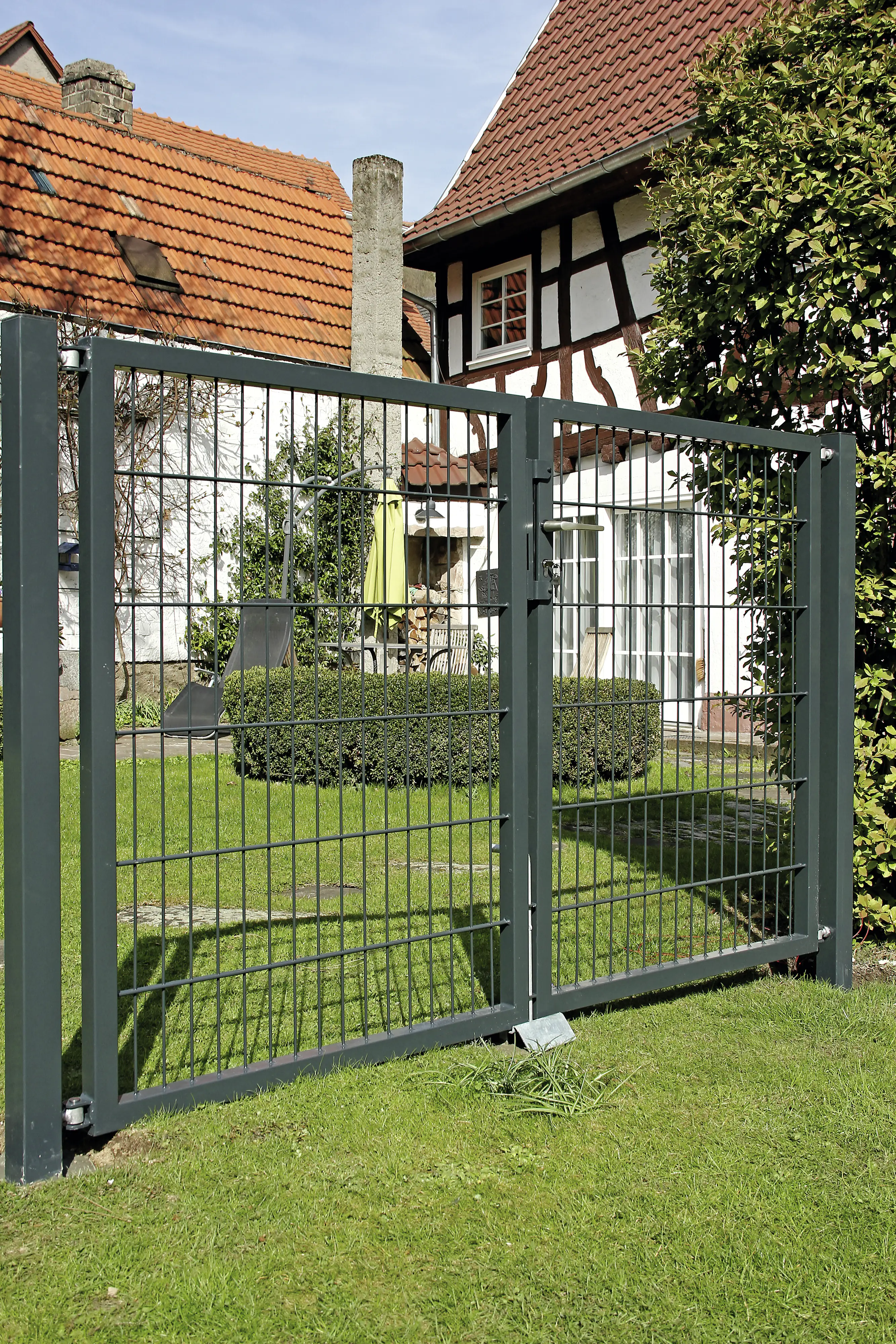 Alberts Stabgitter Doppeltor Flexo 300 x 120 cm 6/5/6 anthrazit zE