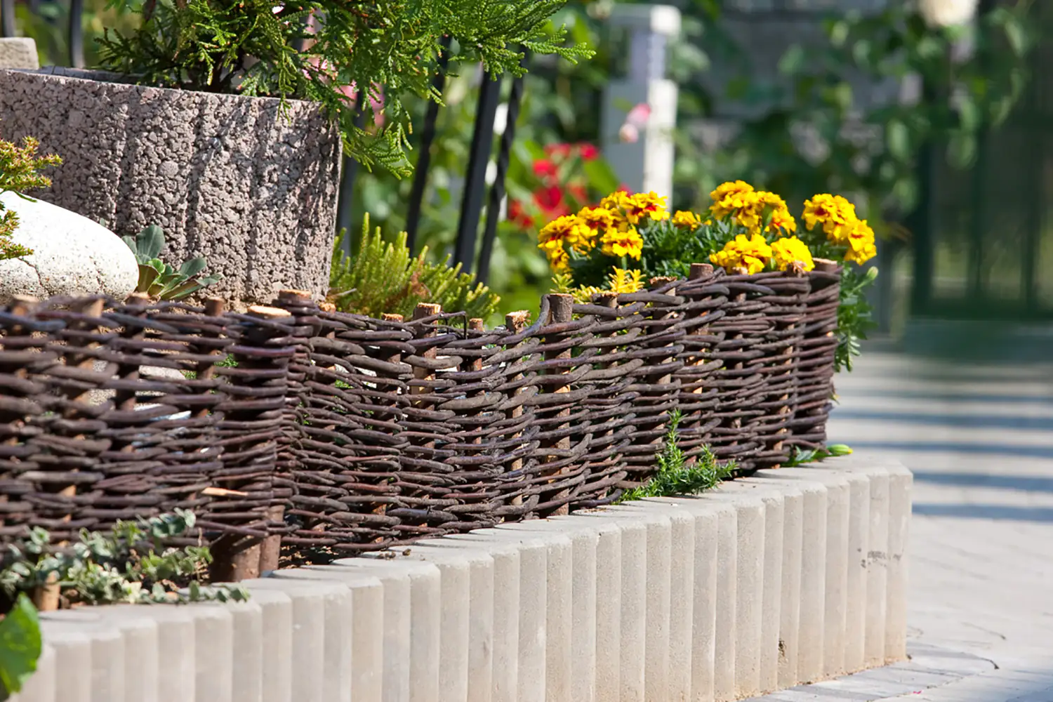 Beeteinfassung Weide 120 x 20cm