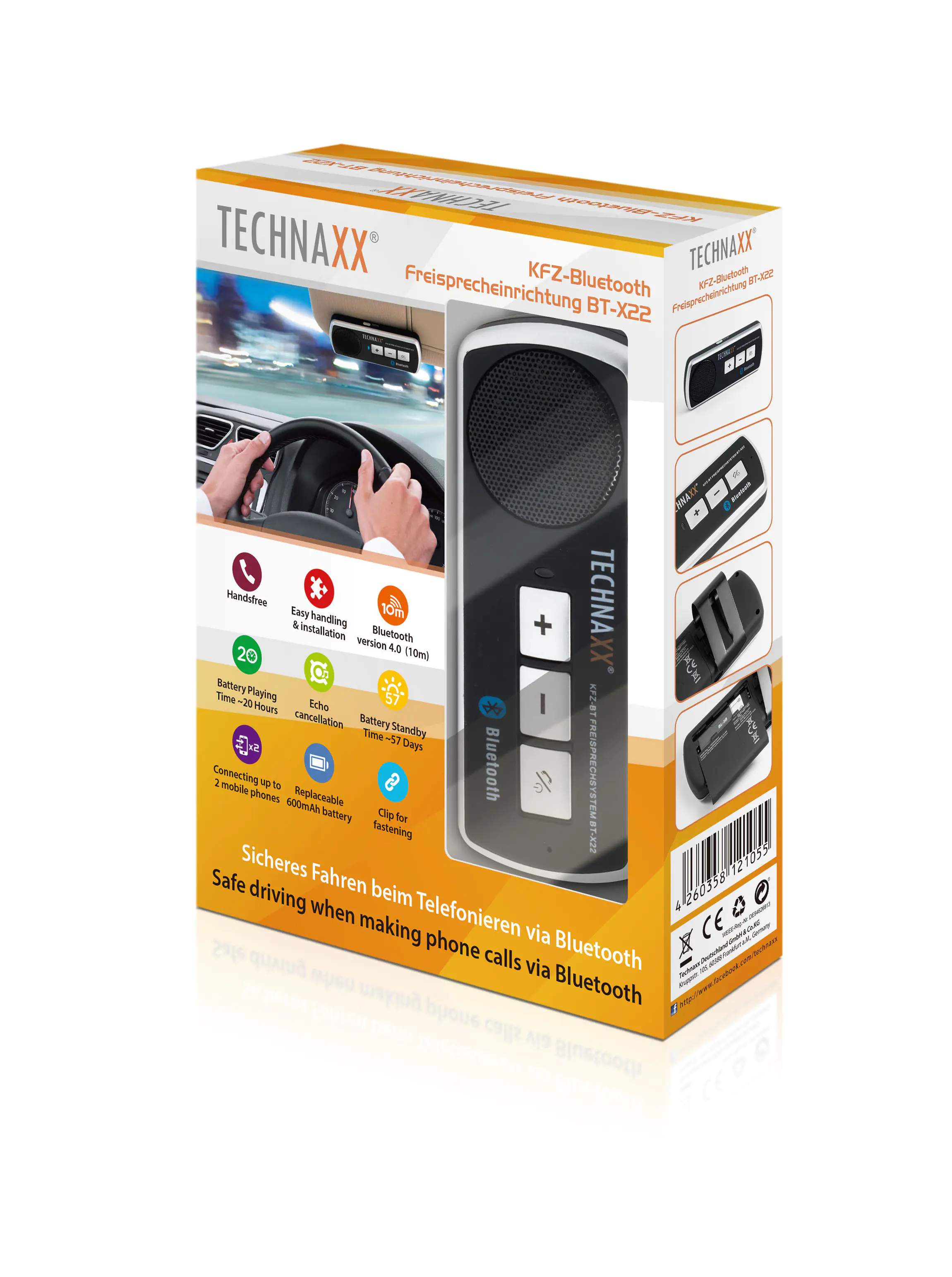 Technaxx Bluetooth Freisprecheinrichtung BT-X22