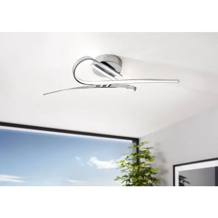 Eglo LED Deckenleuchte Selvina alu-chrom 70 x 42 cm warmweiß Eglo LED Deckenleuchte Selvina alu-chrom 70 x 42 cm warmweiß
