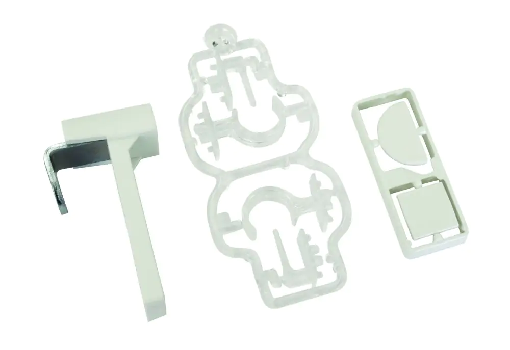 Gardinia Klemmträger-Set für Vitragenstangen weiß, 2 Stück Gardinia Klemmträger-Set für Vitragenstangen weiß, 2 Stück