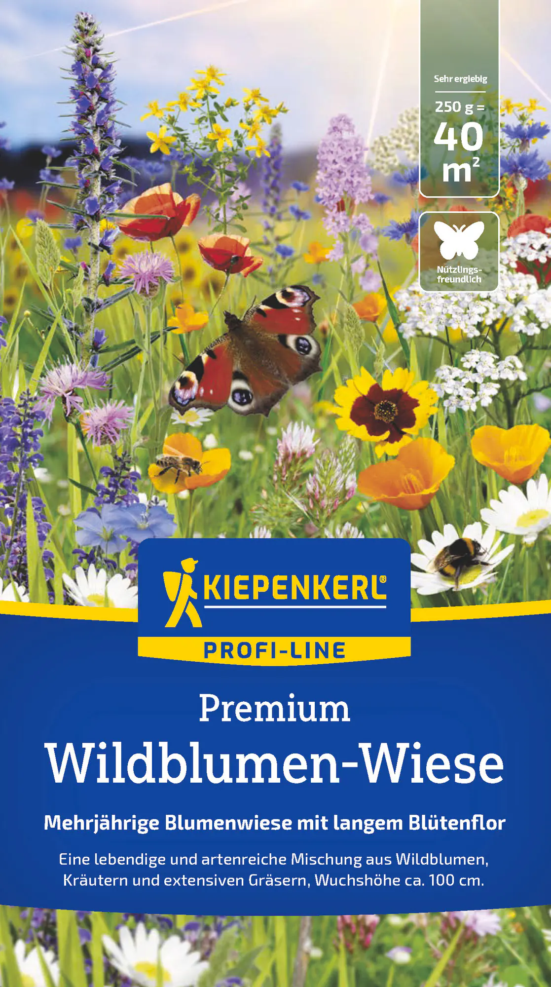 Kiepenkerl Profi-Line Saatgut Premium Wildblumen-Wiese für ca. 40 m²