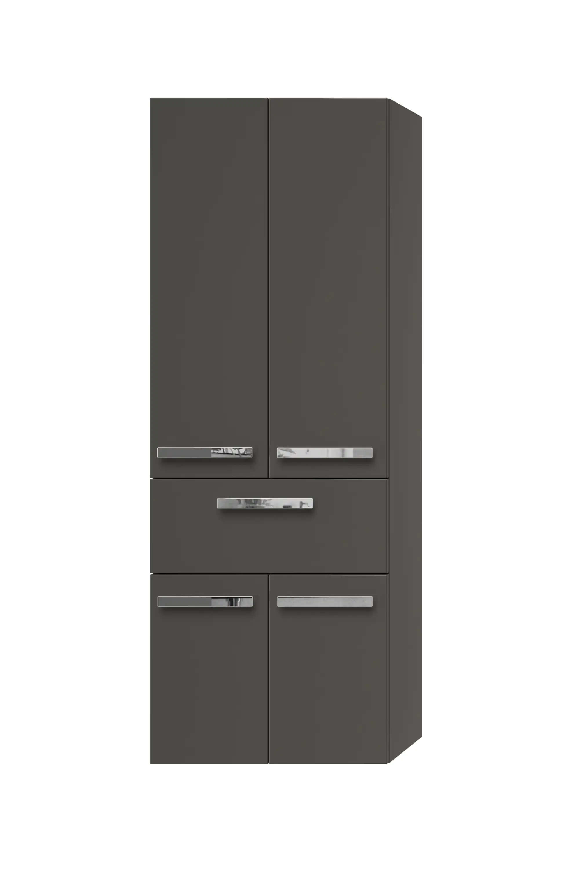 Pelipal Hochschrank Fokus 4005 Lack steingrau Hochglanz, Breite 60 cm