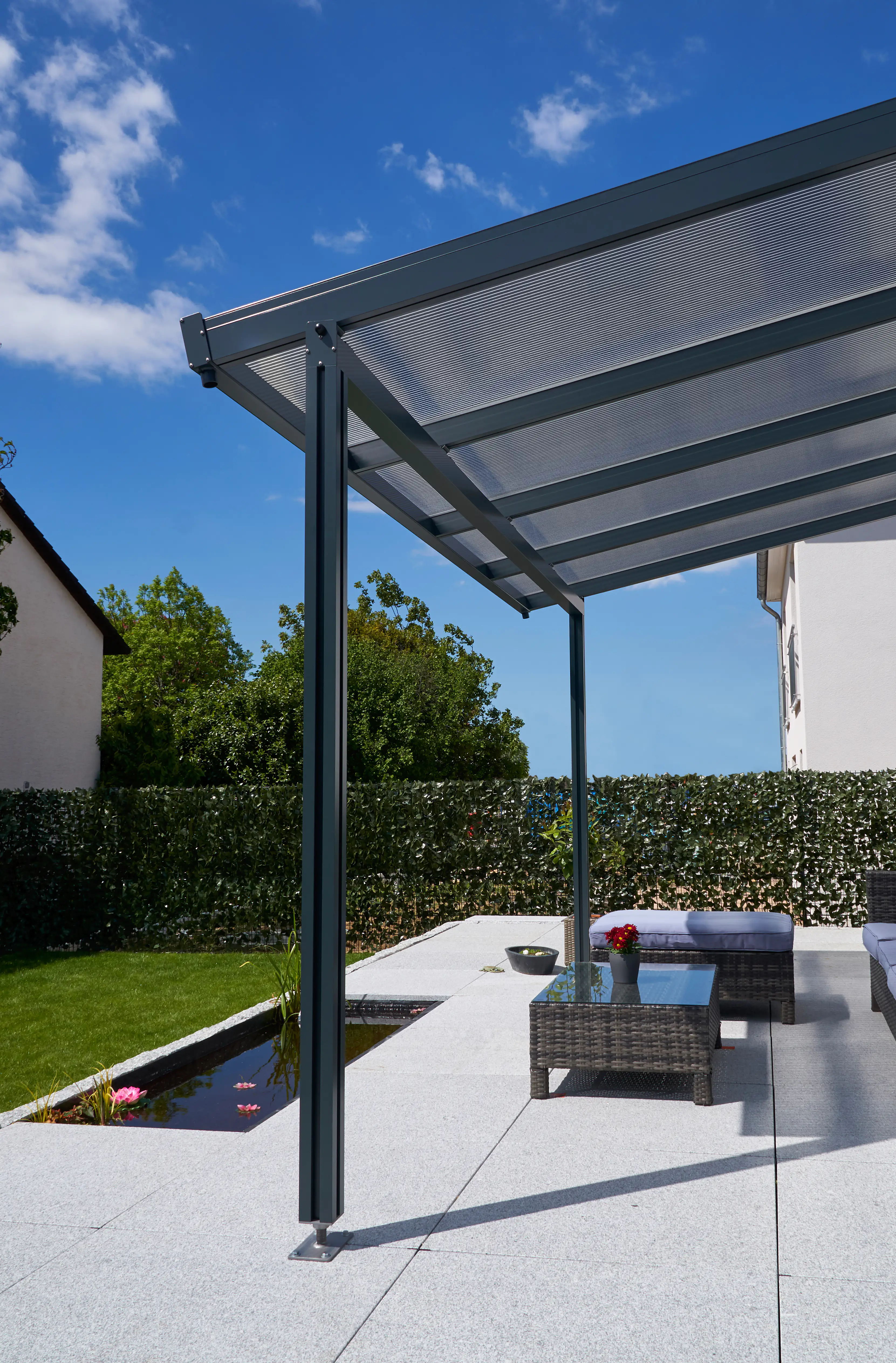 4003412155630_1 Gutta Doppelstegplatte-Set Zebraplatte für 12 m2 anthrazit inkl. Zubehör