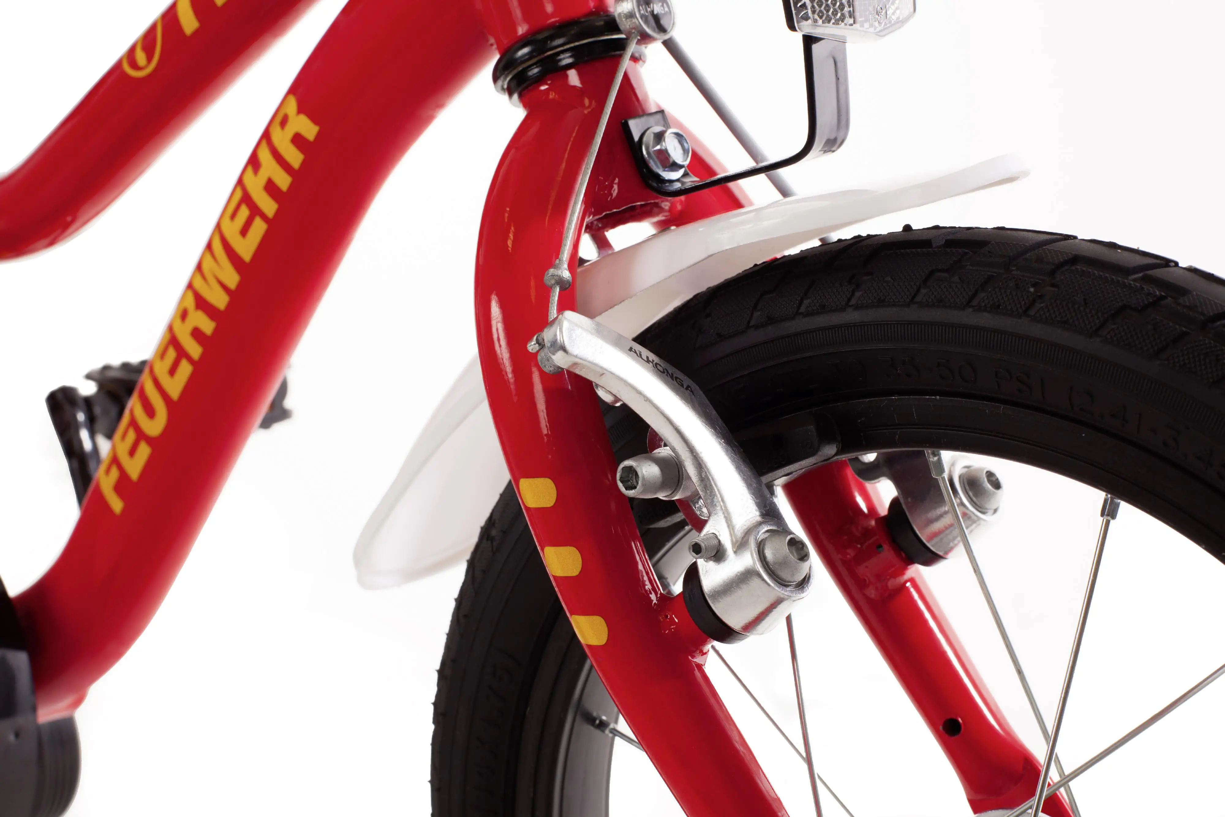 Bachtenkirch Kinderfahrrad Feuerwehr Kuma 18 Zoll rot weiß