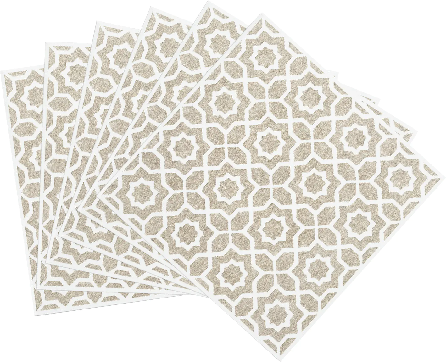 D-c-fix Wandfliesen selbstklebend Lina beige 6er Set 15 x 15 cm