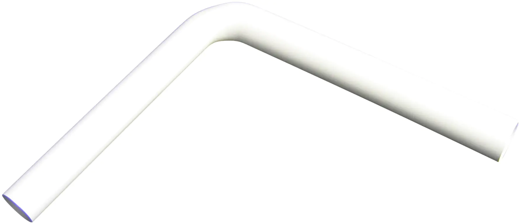 Wisa Spülrohrbogen 90° PVC, weiß