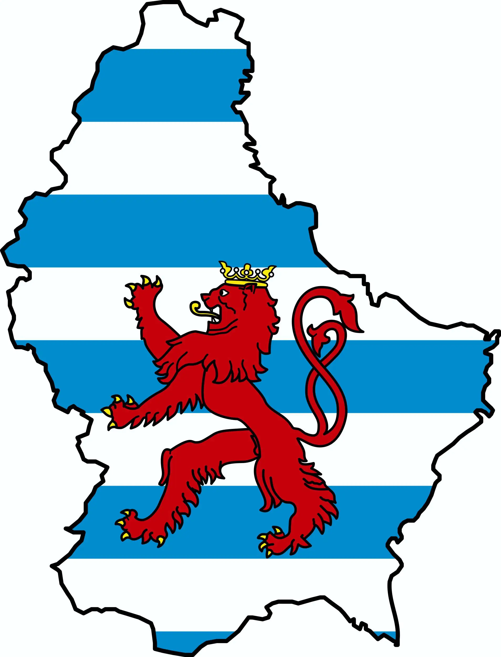 4002341218508 Hermann Schütz Aufkleber Luxemburg Landkontur Dimension 75x55mm