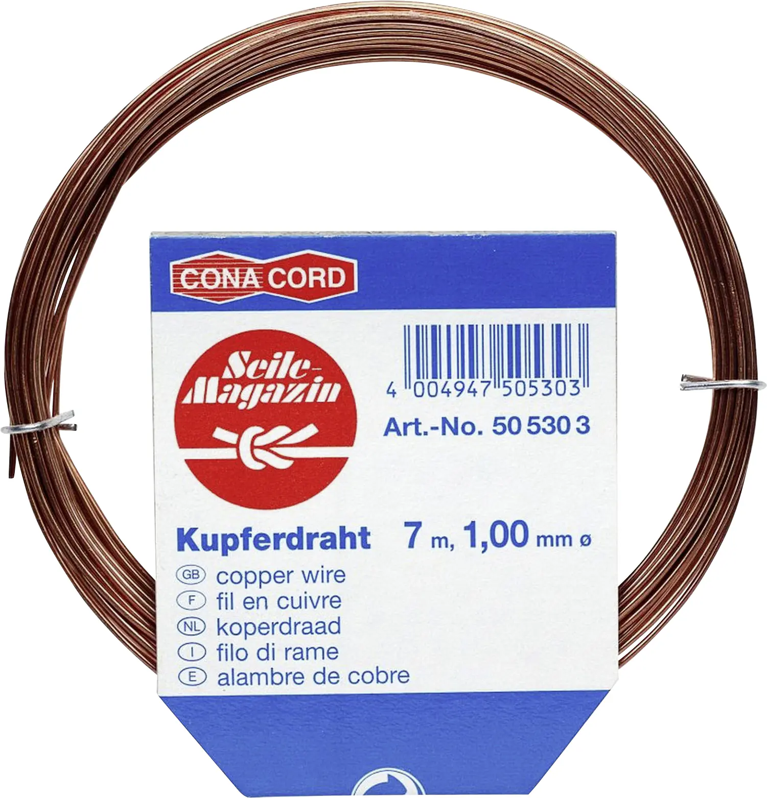 Conacord Kupferdraht Ø 1 mm x 7 m