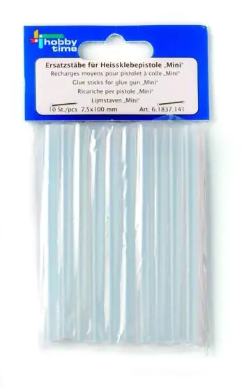 7610877315836 Glorex Ersatzstäbe für Mini 7,5 x 100 mm, 10 Stück