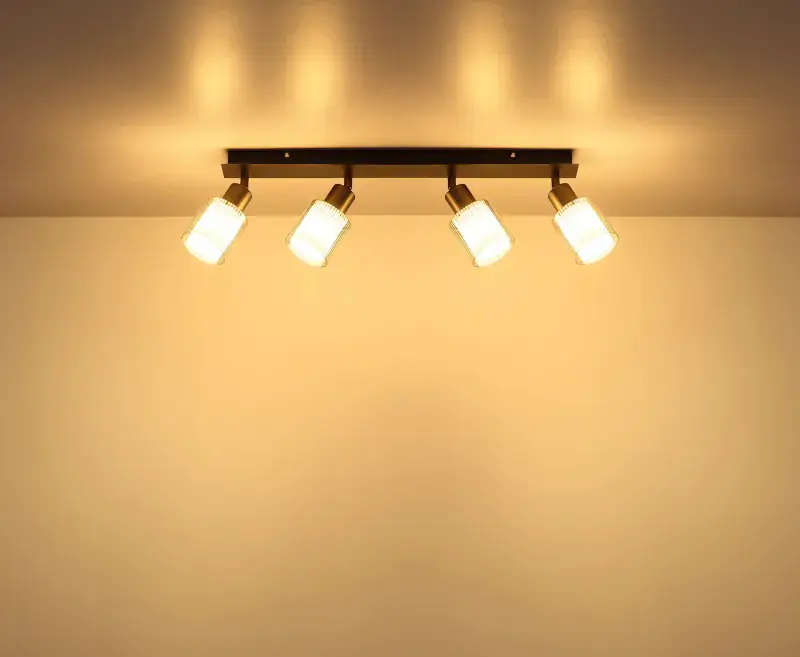 Globo Strahler Villegas 56 x 18,6 cm L x H schwarz-chrom matt