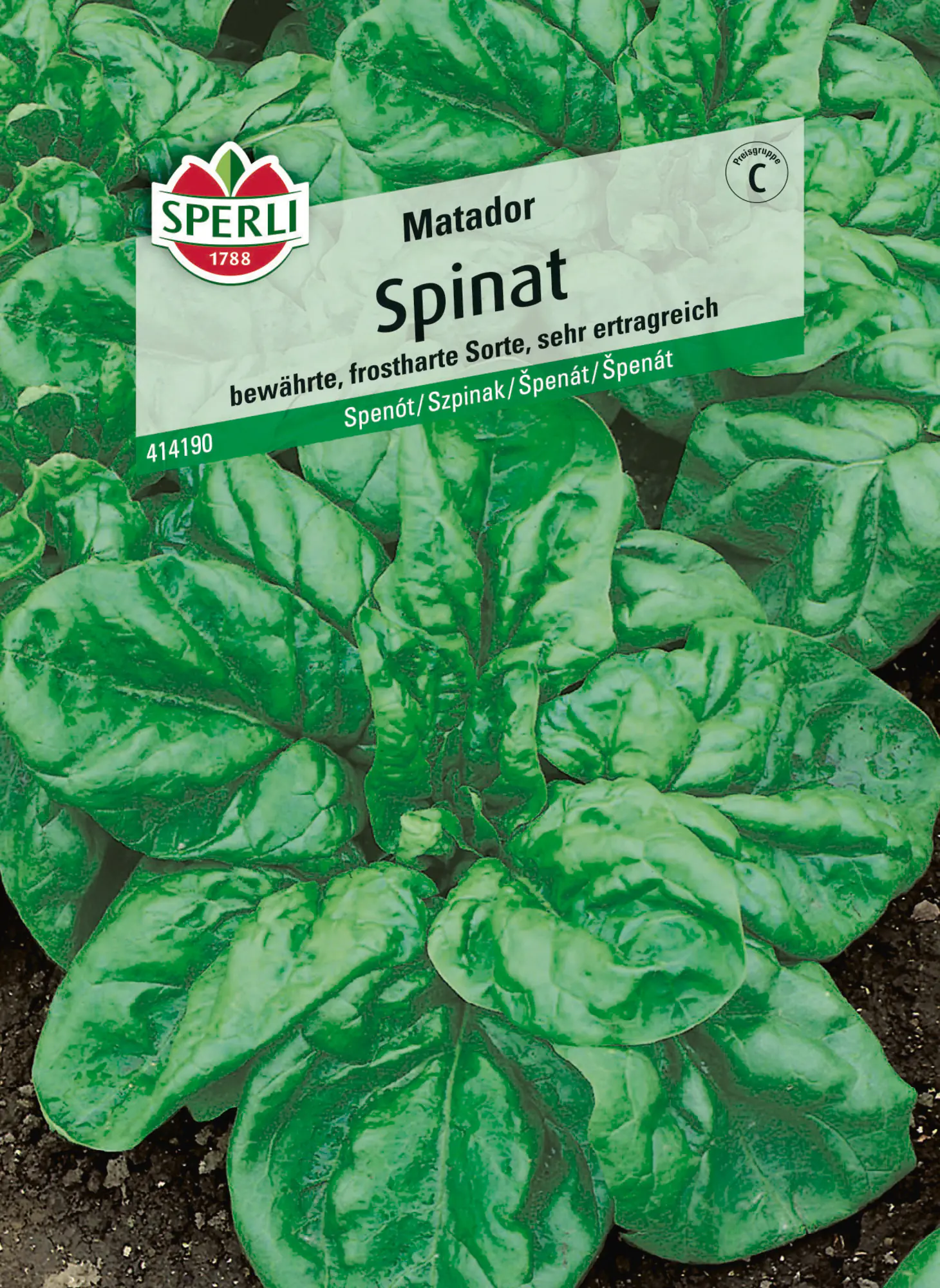 Sperli Saatgut Spinat Matador für ca. 2 – 3 m²