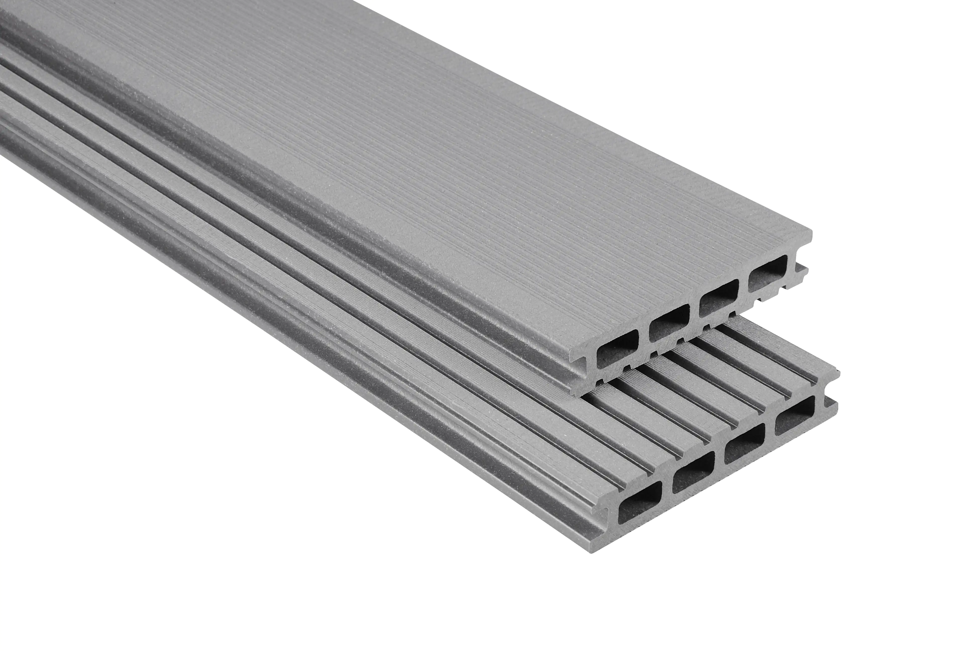 Kovalex Terrassendiele WPC Standard 14,5 x 2,6 cm grau gebürstet Meterware Kovalex Terrassendiele WPC Standard 14,5 x 2,6 cm grau gebürstet Meterware