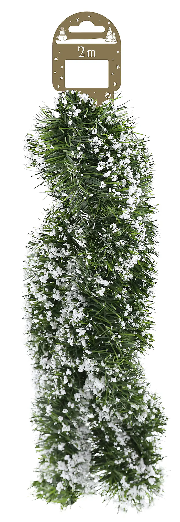 Girlande mit Schneespitzen Kunststoff 200 cm grün-weiß 