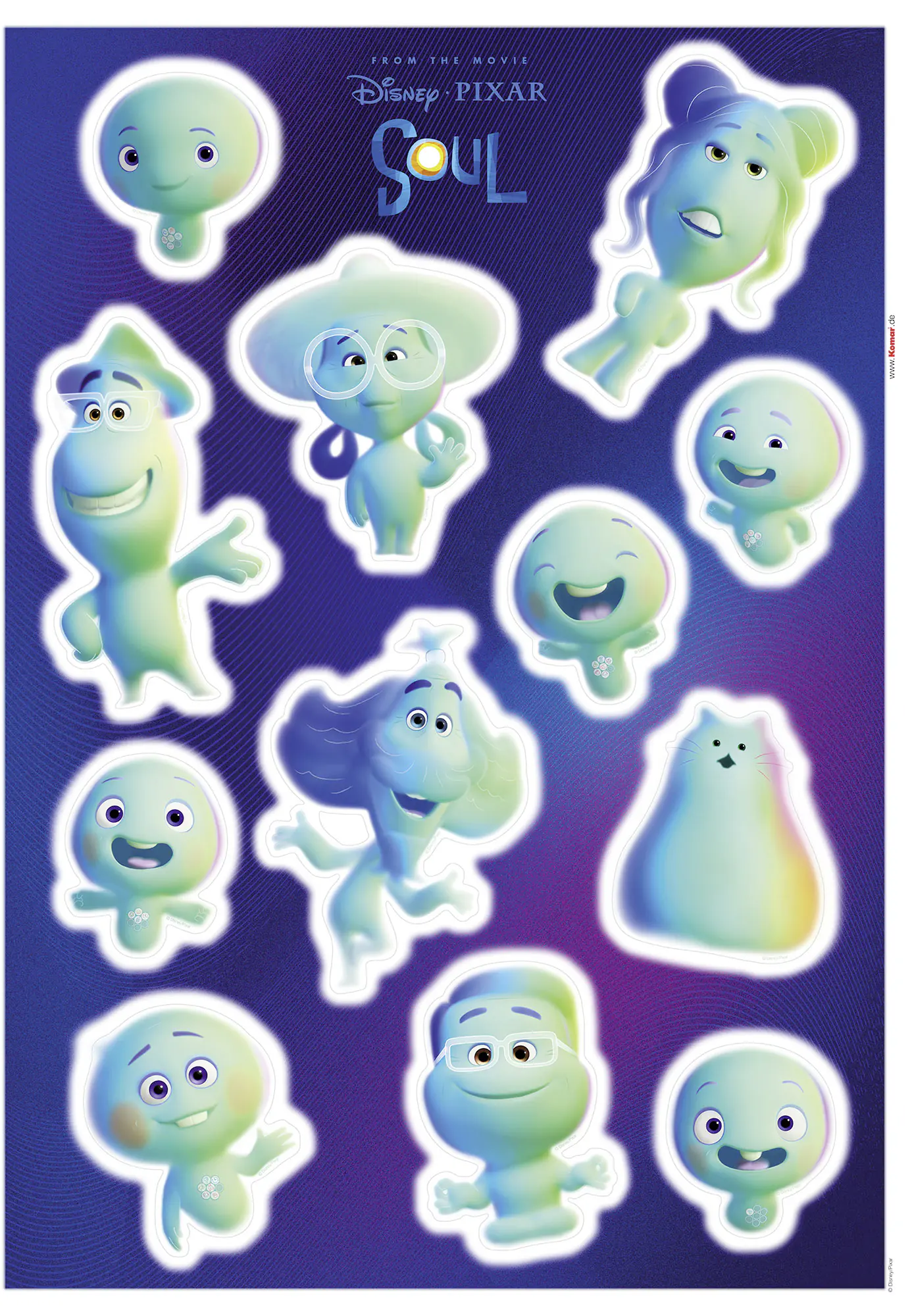 Komar Dekosticker Soul - Soulmates 50 x 70 cm  