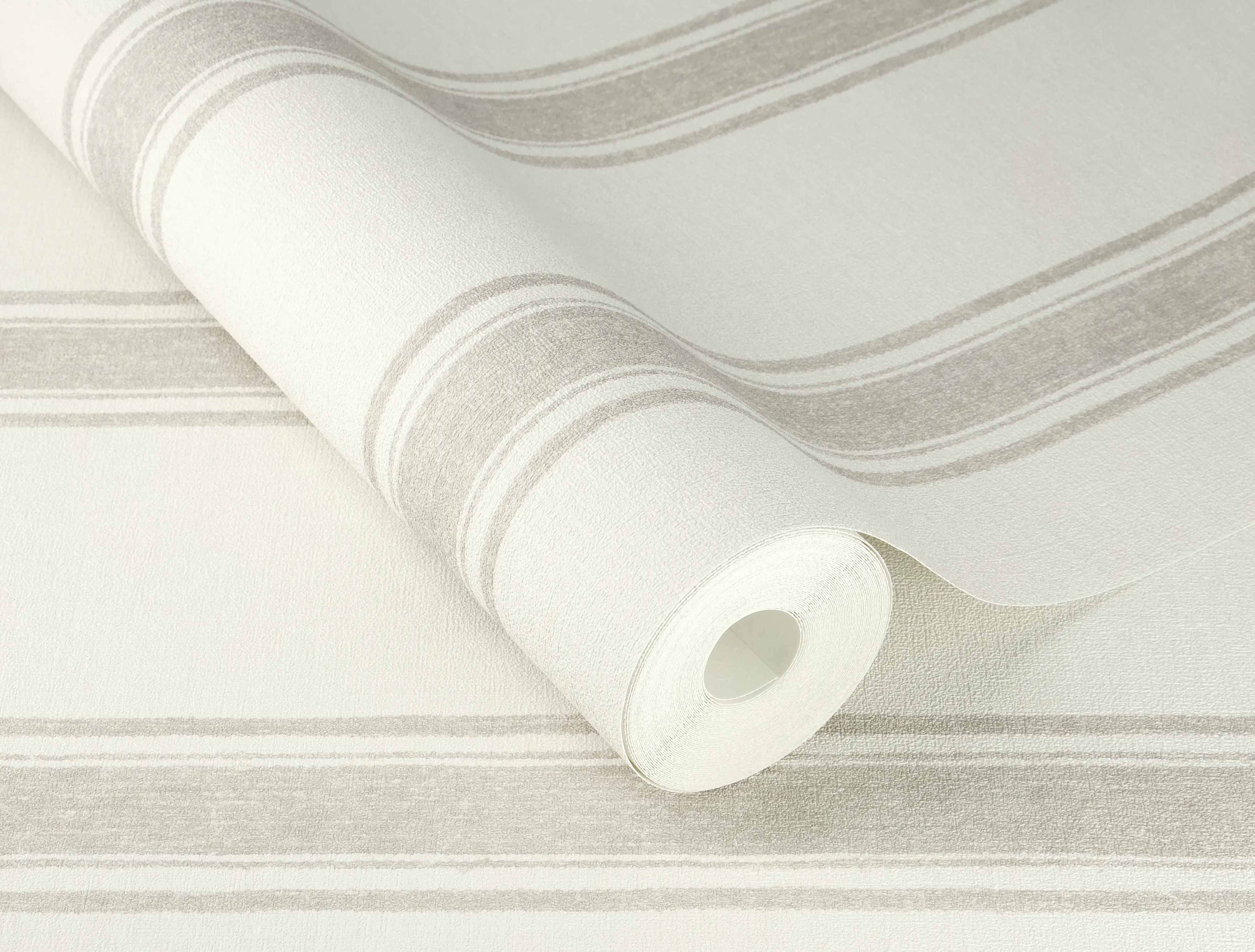 Rasch Vliestapete 555622 Beige-Rotbeige Streifen 10,05 m x 0,53 m