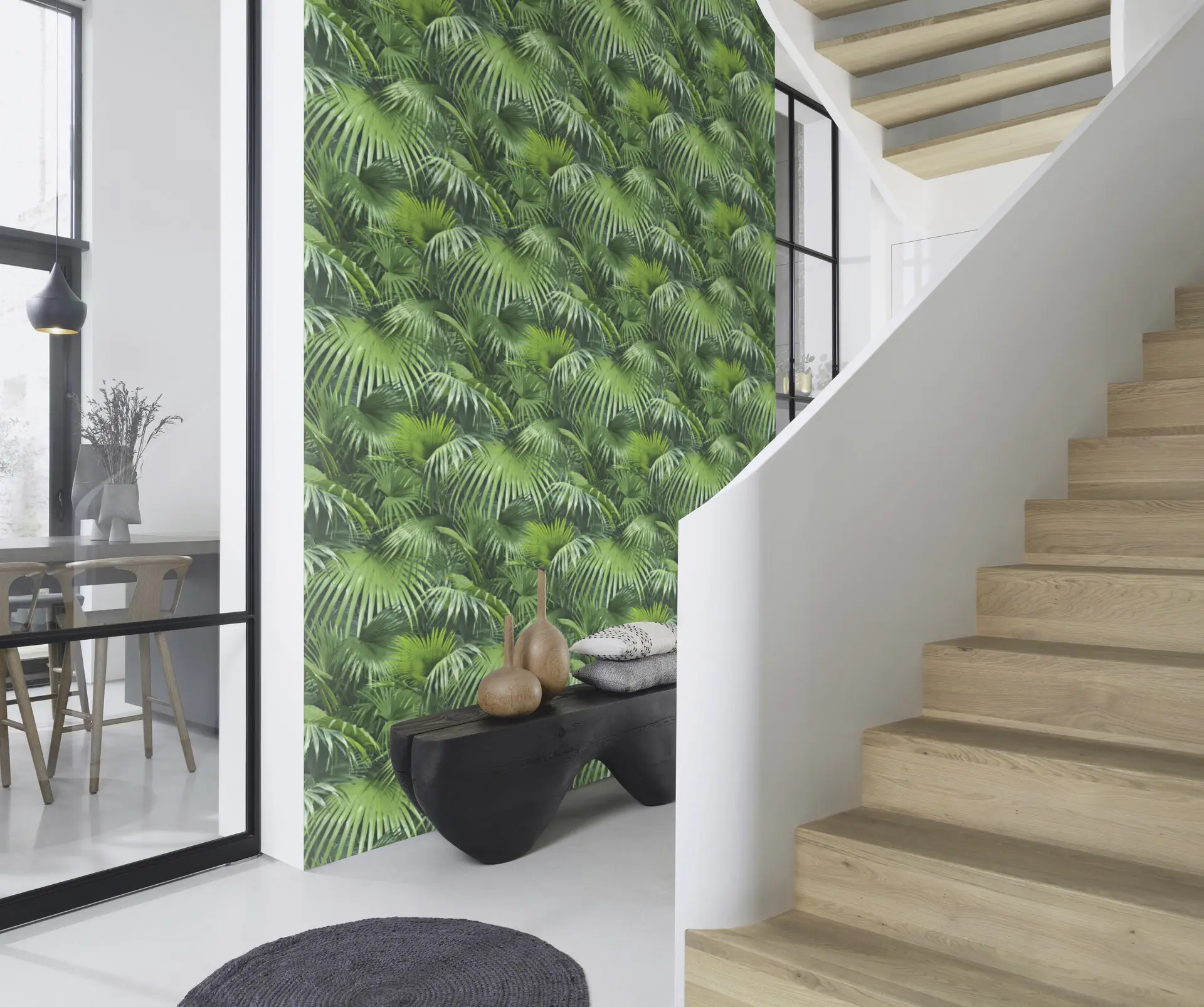 Rasch Vliestapete 524901 Crispy Paper floral grün 10,05 x 0,53 m