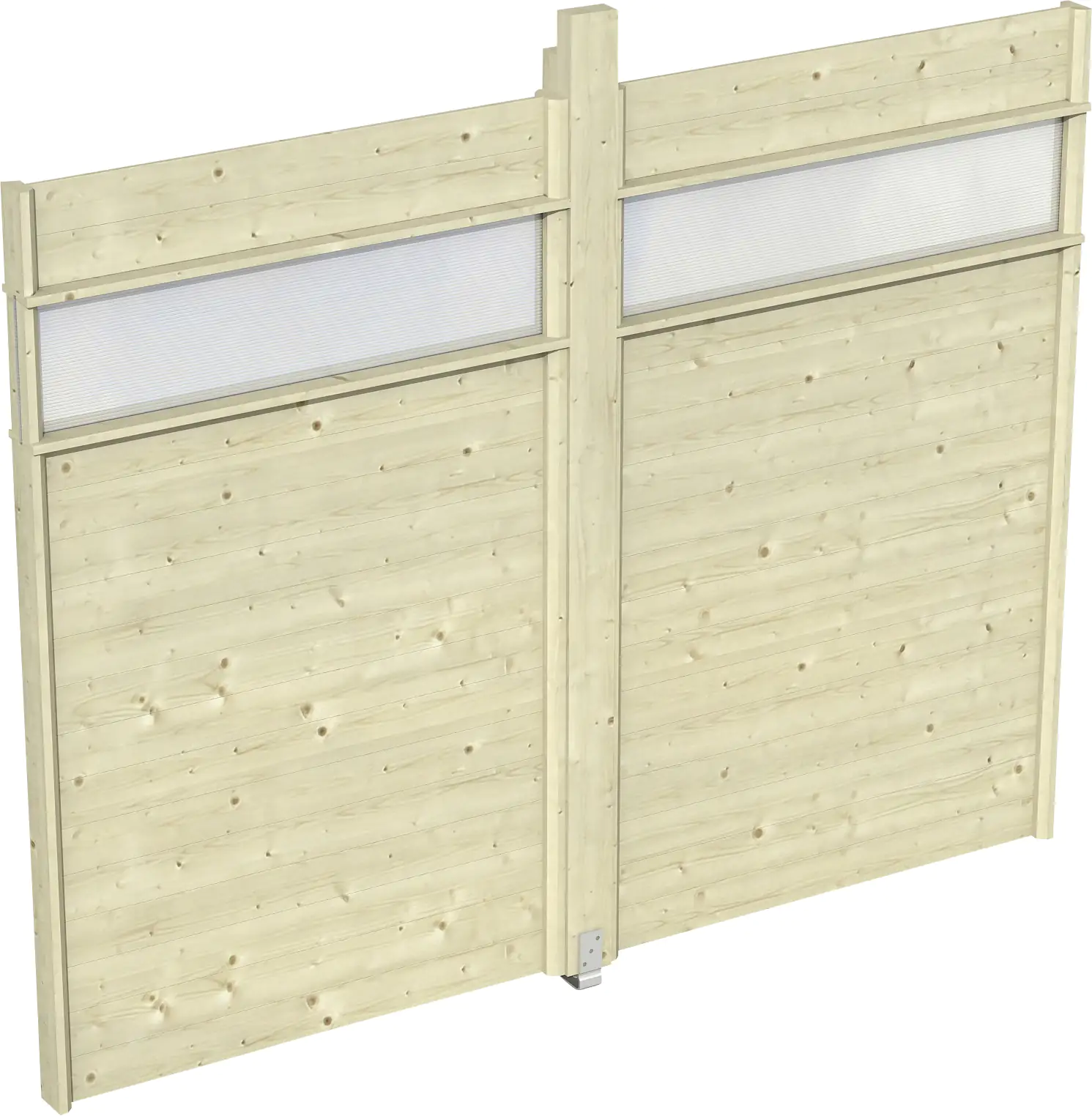 SKAN HOLZ Wand für Pavillon Toulouse 270 x 209 cm, mit Lichtband, natur