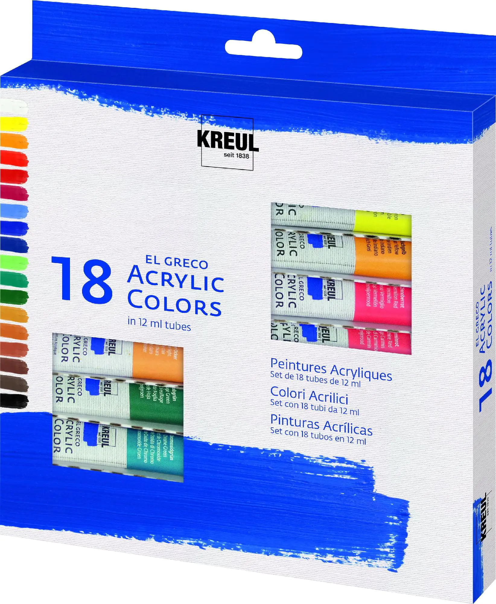 Kreul el Greco Acrylic Tuben Set 18 x 12 ml  Kreul el Greco Acrylic Tuben Set 18 x 12 ml