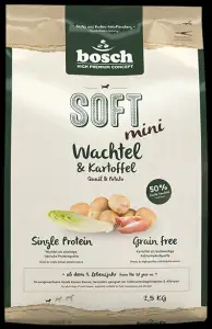 Bosch HPC Soft Mini Wachtel & Kartoffel 2,5 kg
