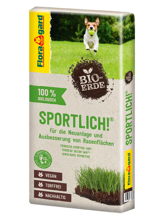 Floragard Bio Rasenerde Sportlich torffrei 1 x 40 L