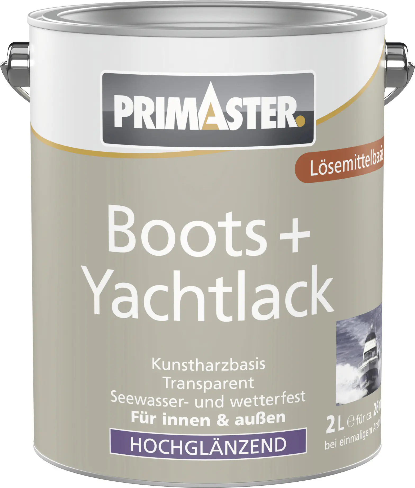 Primaster Boots + Yachtlack 2 L farblos hochglänzend Primaster Boots + Yachtlack 2 L farblos hochglänzend