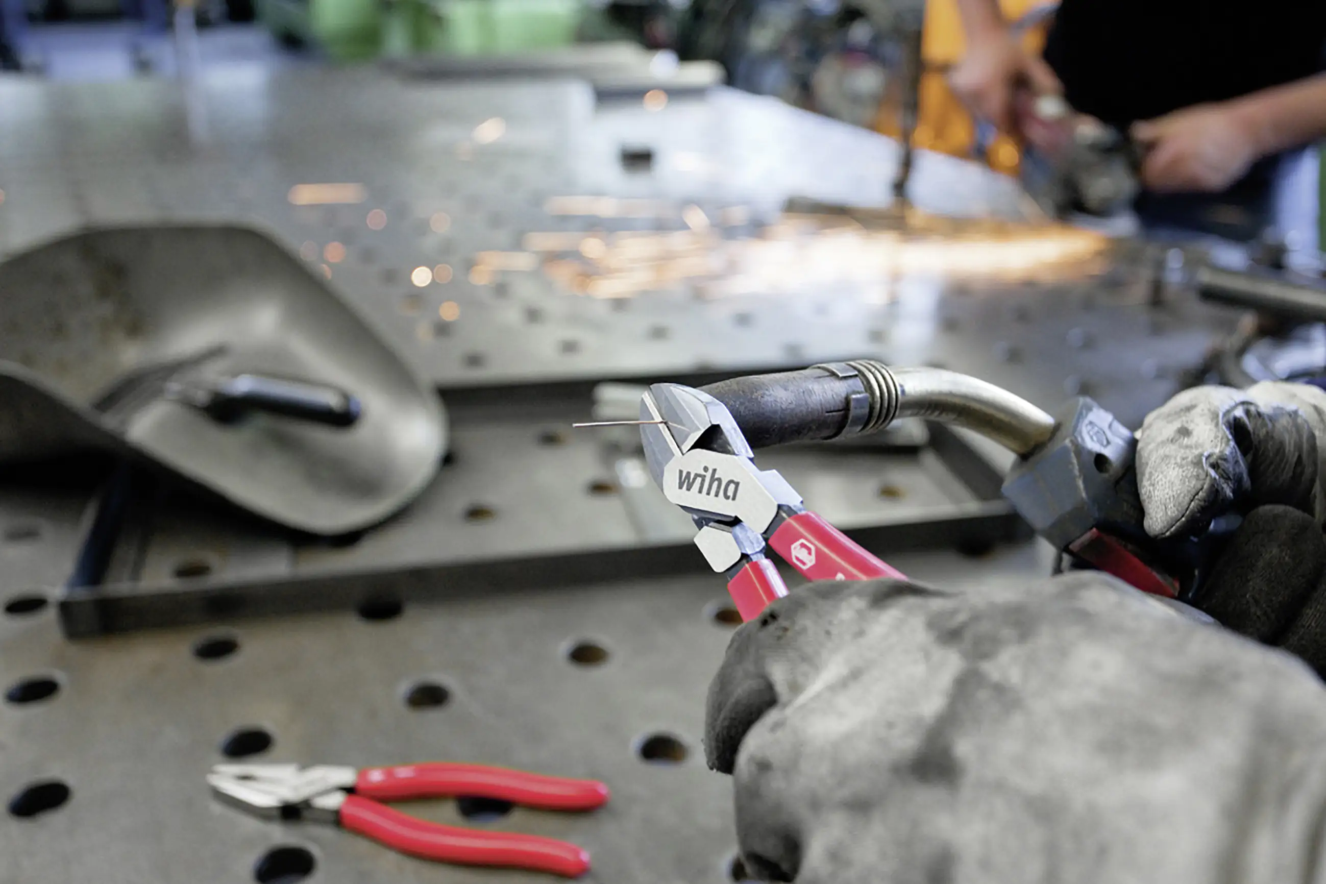 Wiha Zangen Set Classic 3-teilig Kombizange Flachrundzange Seitenschneider