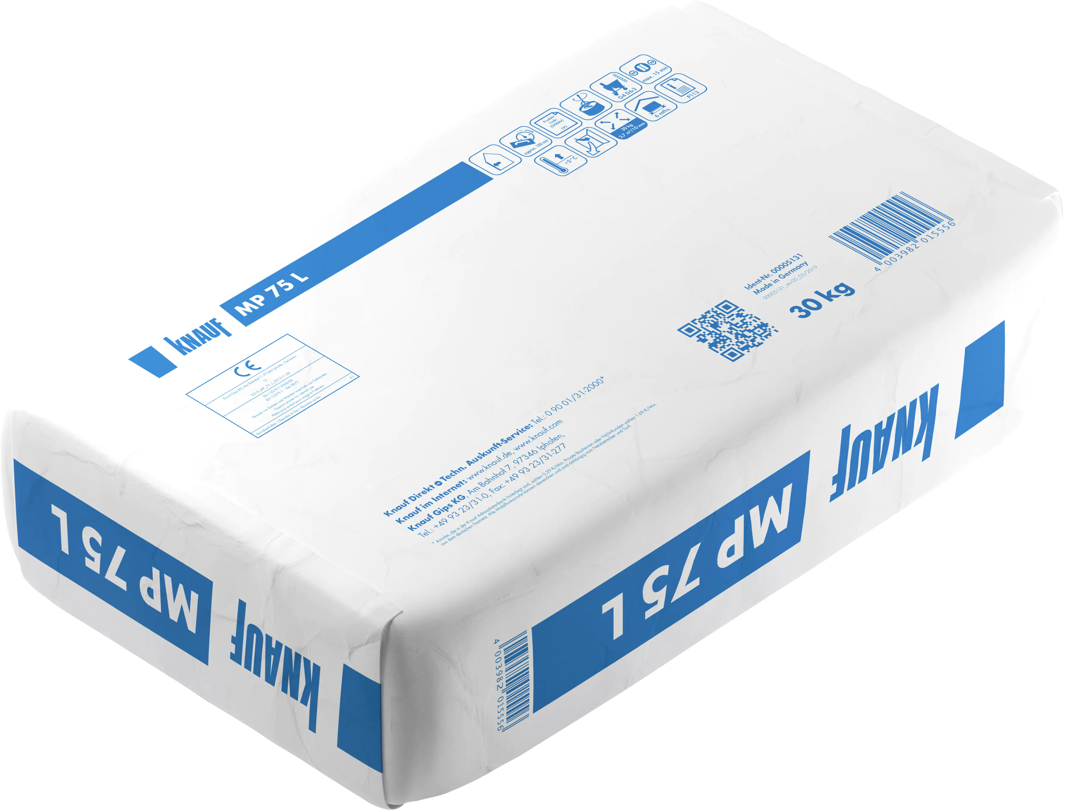 Knauf Maschinenputz MP 75 L weiß, 30 kg Knauf Maschinenputz MP 75 L weiß, 30 kg