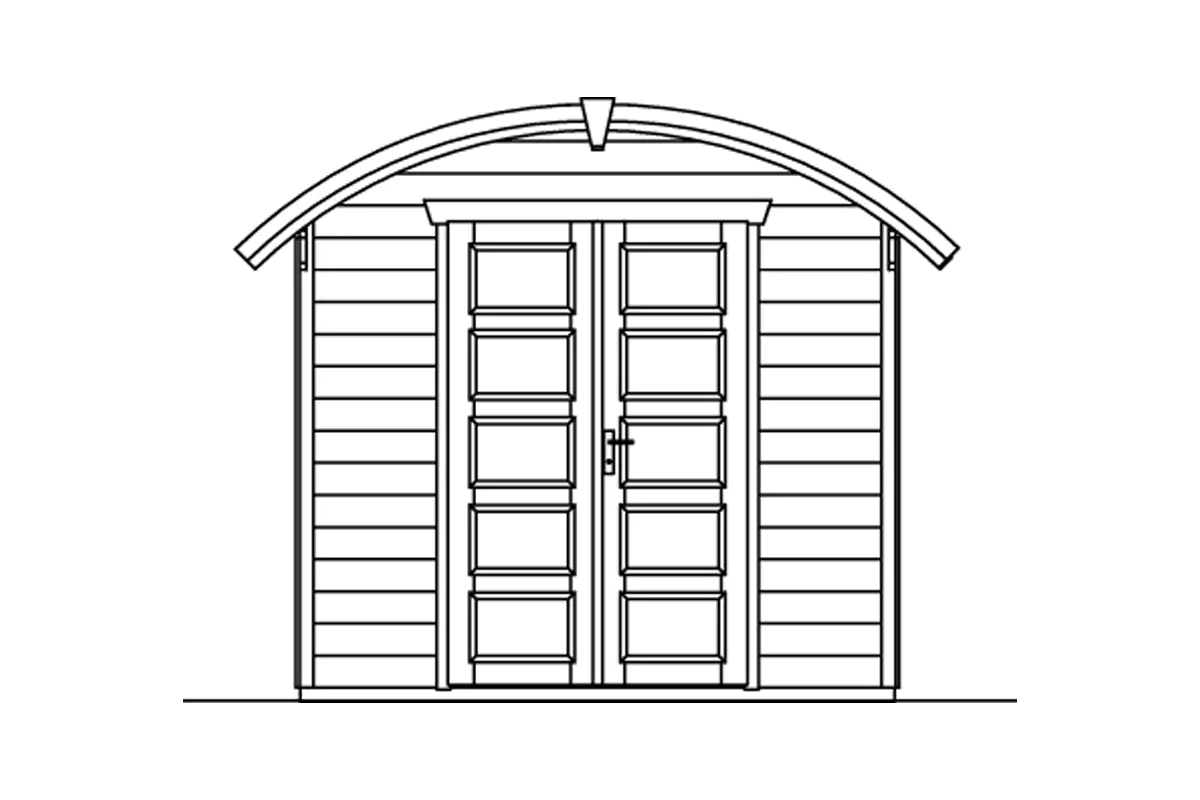 SKAN HOLZ Gartenhaus Delft 250 x 250 cm schwedenrot mit Fußboden SKAN HOLZ Gartenhaus Delft 250 x 250 cm schwedenrot mit Fußboden