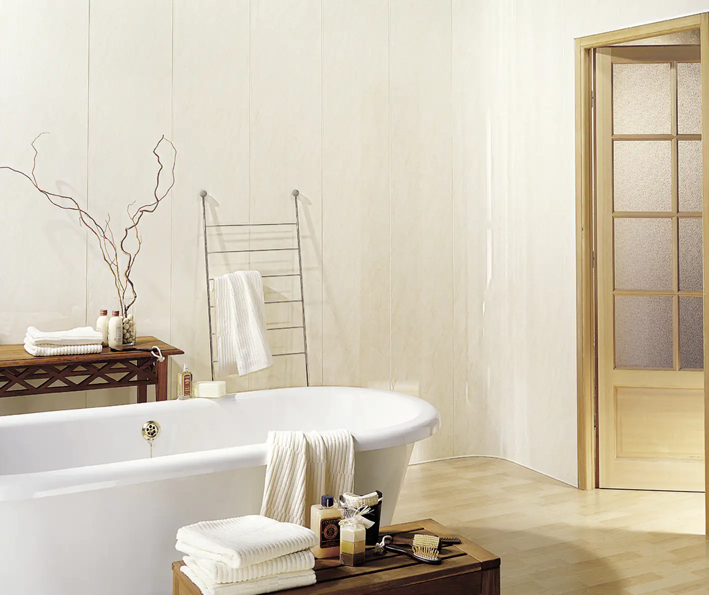 Grosfillex Kunststoffpaneele Element 260 x 37,5 cm 8 mm Marmor beige