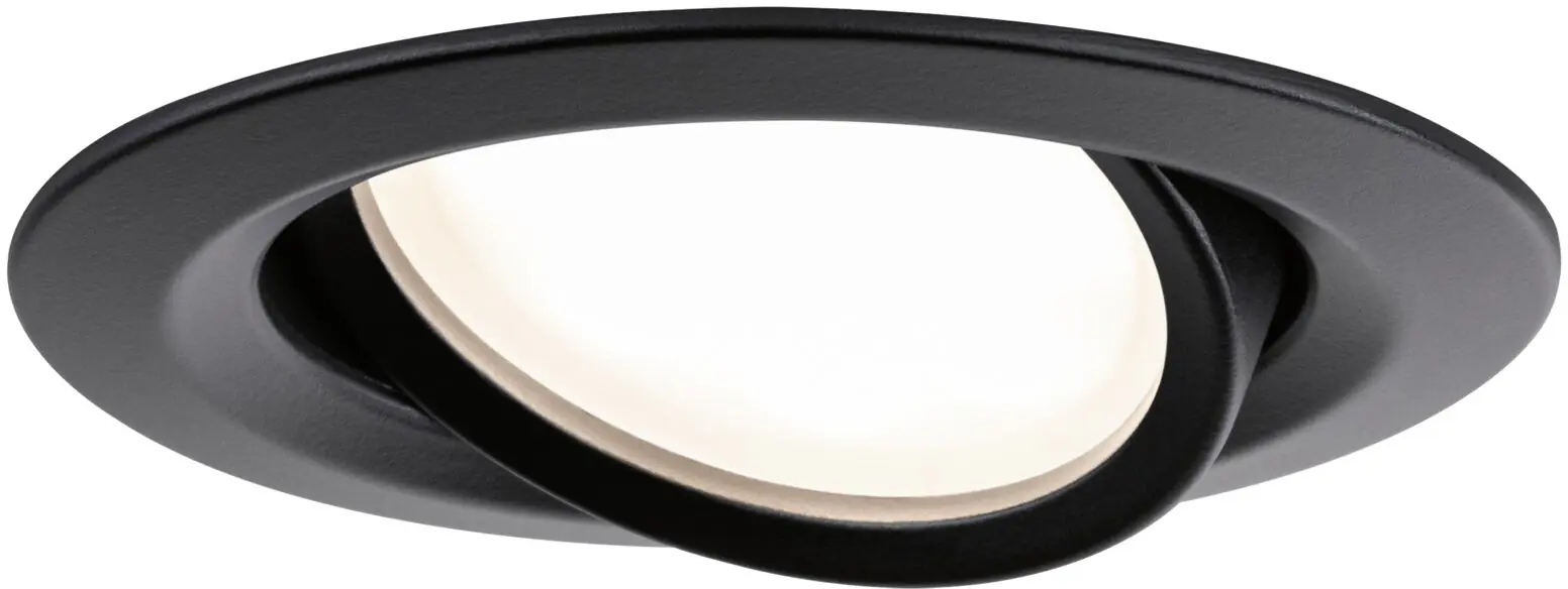 Paulmann LED Einbauleuchte Coin Nova Plus schwarz matt Ø 9,3 cm schwenkbar warmweiß