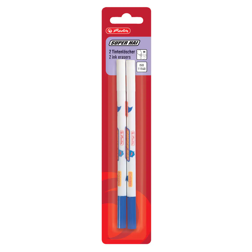 herlitz Tintenlöscher Superhai M 2 Stück