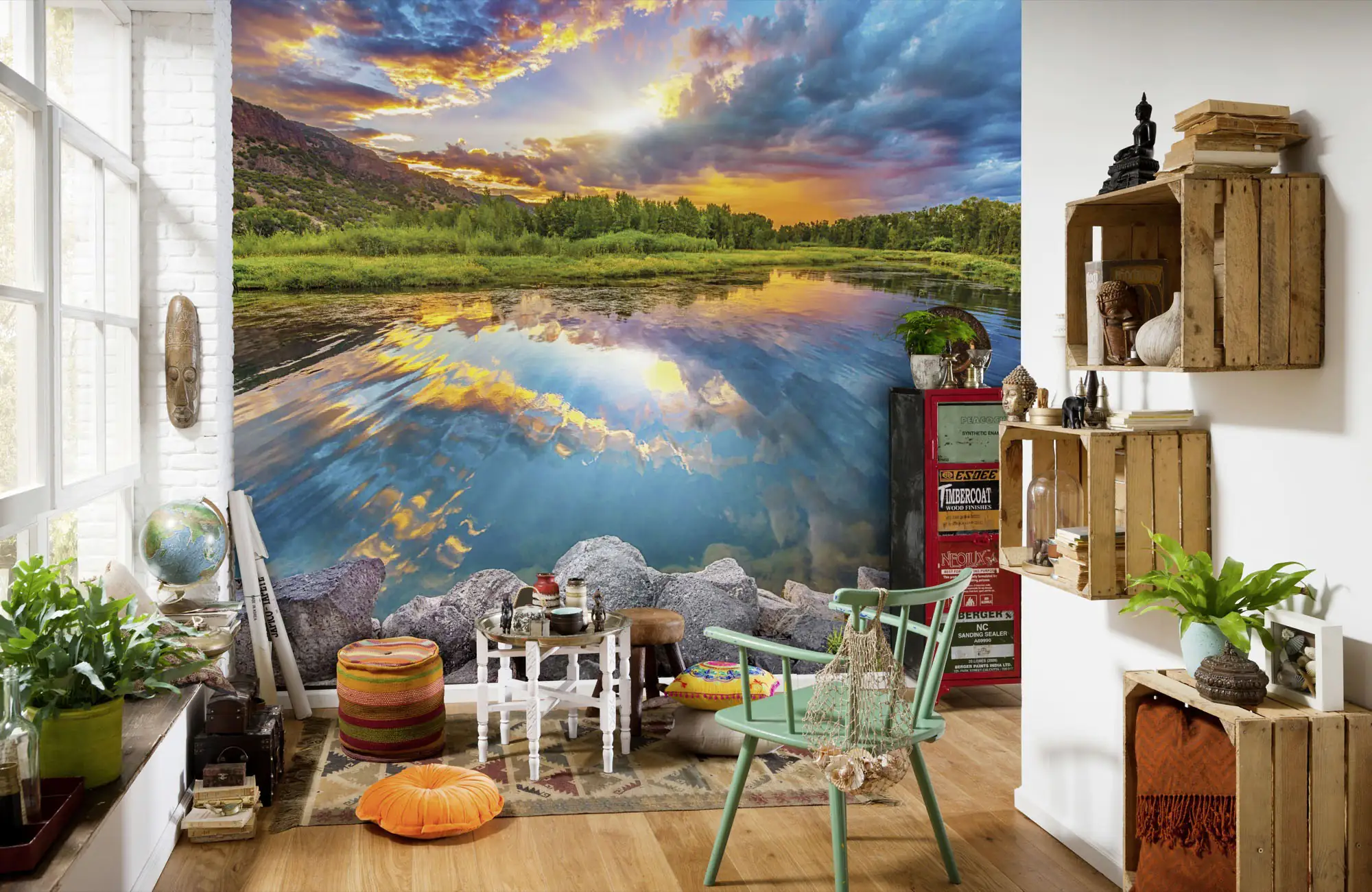 Komar Vlies Fototapete Daybreak 368 x 248 cm  Komar Vlies Fototapete Daybreak 368 x 248 cm