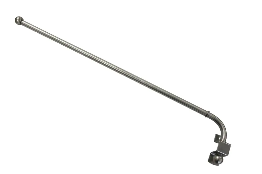 Gardinia Schwenkstange Ø 12 mm, edelstahl-optik, ausziehbar 55 - 85 cm