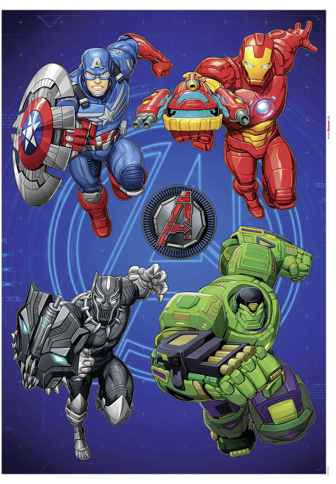 Komar Dekosticker Avengers Strike 50 x 70 cm Komar Dekosticker Avengers Strike 50 x 70 cm