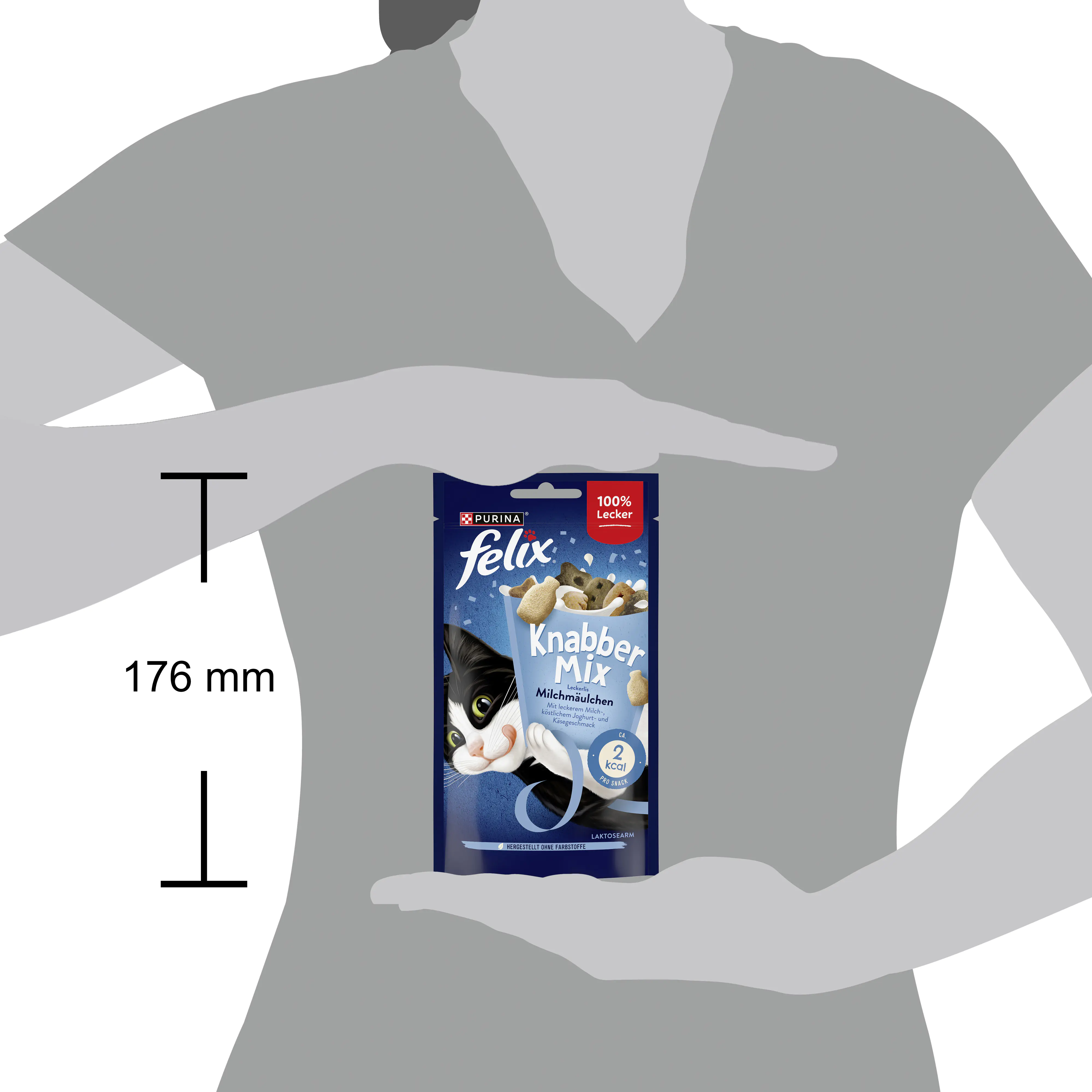 Felix Knabbermix Katzensnack Milchmäulchen 60g Felix Knabbermix Katzensnack Milchmäulchen 60g