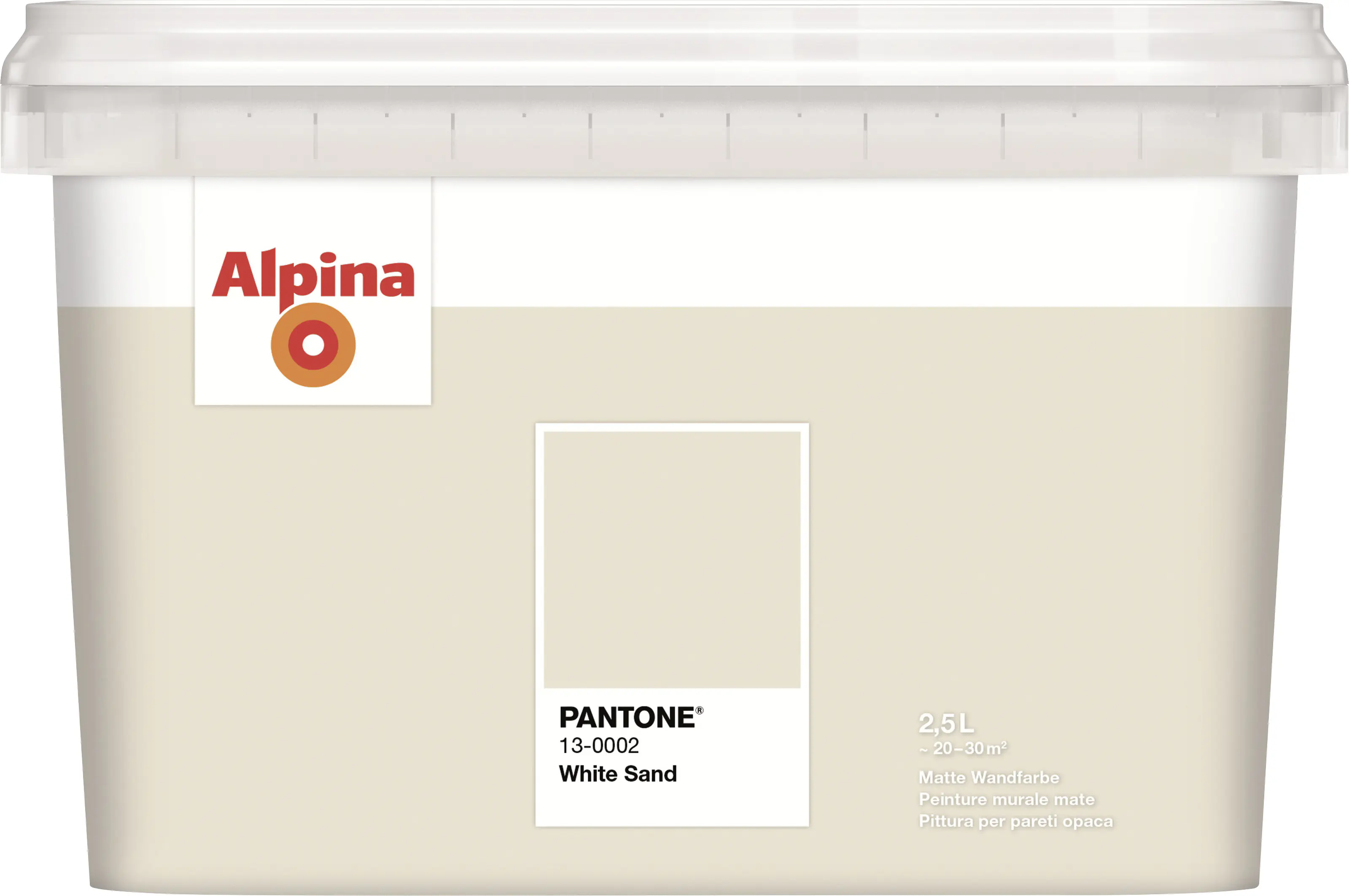 Alpina Wandfarbe Pantone matt white sand 2,5 L