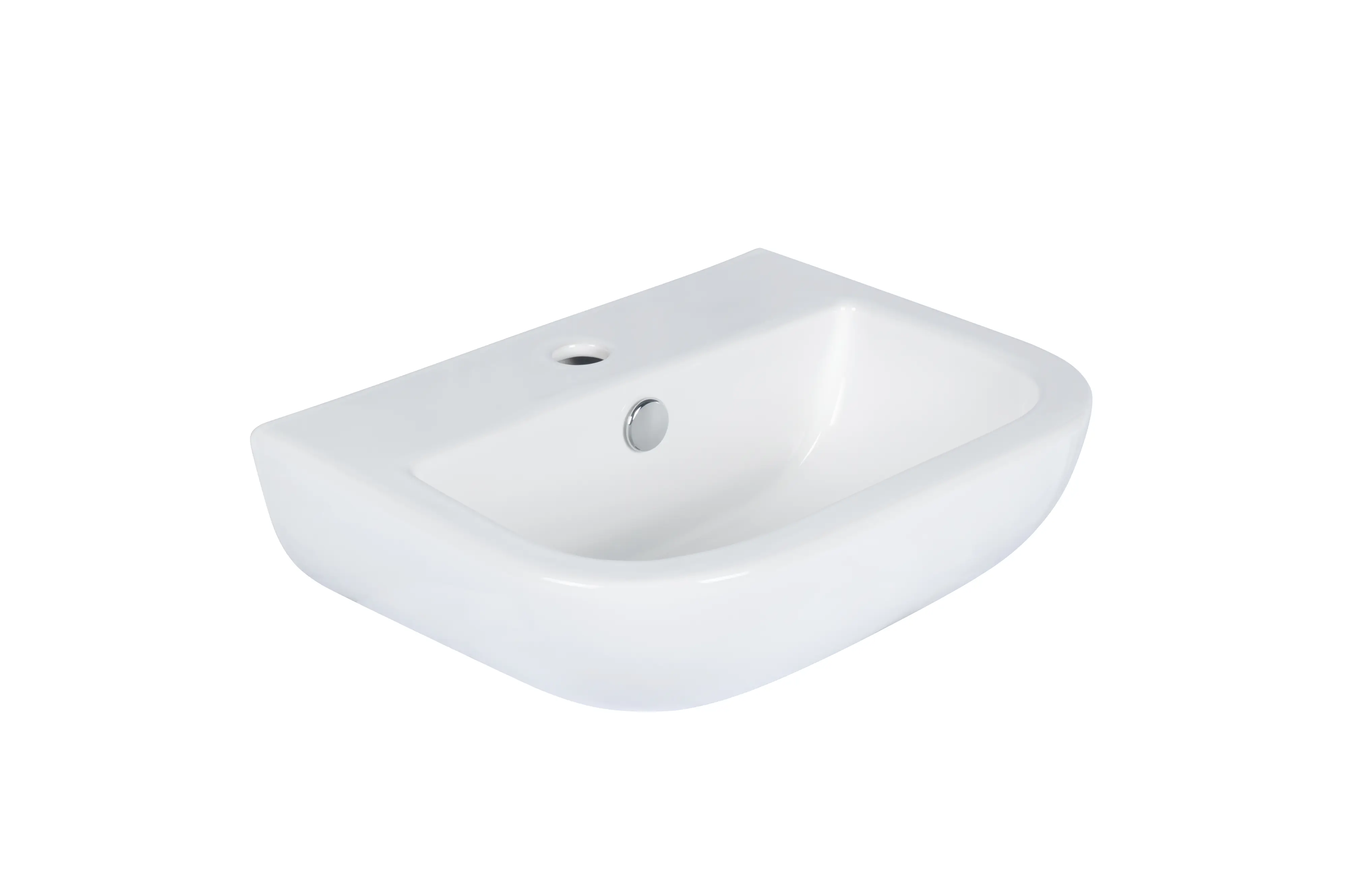 Primaster Waschbecken Keramik Elena 44,5 x 35,5 cm weiß