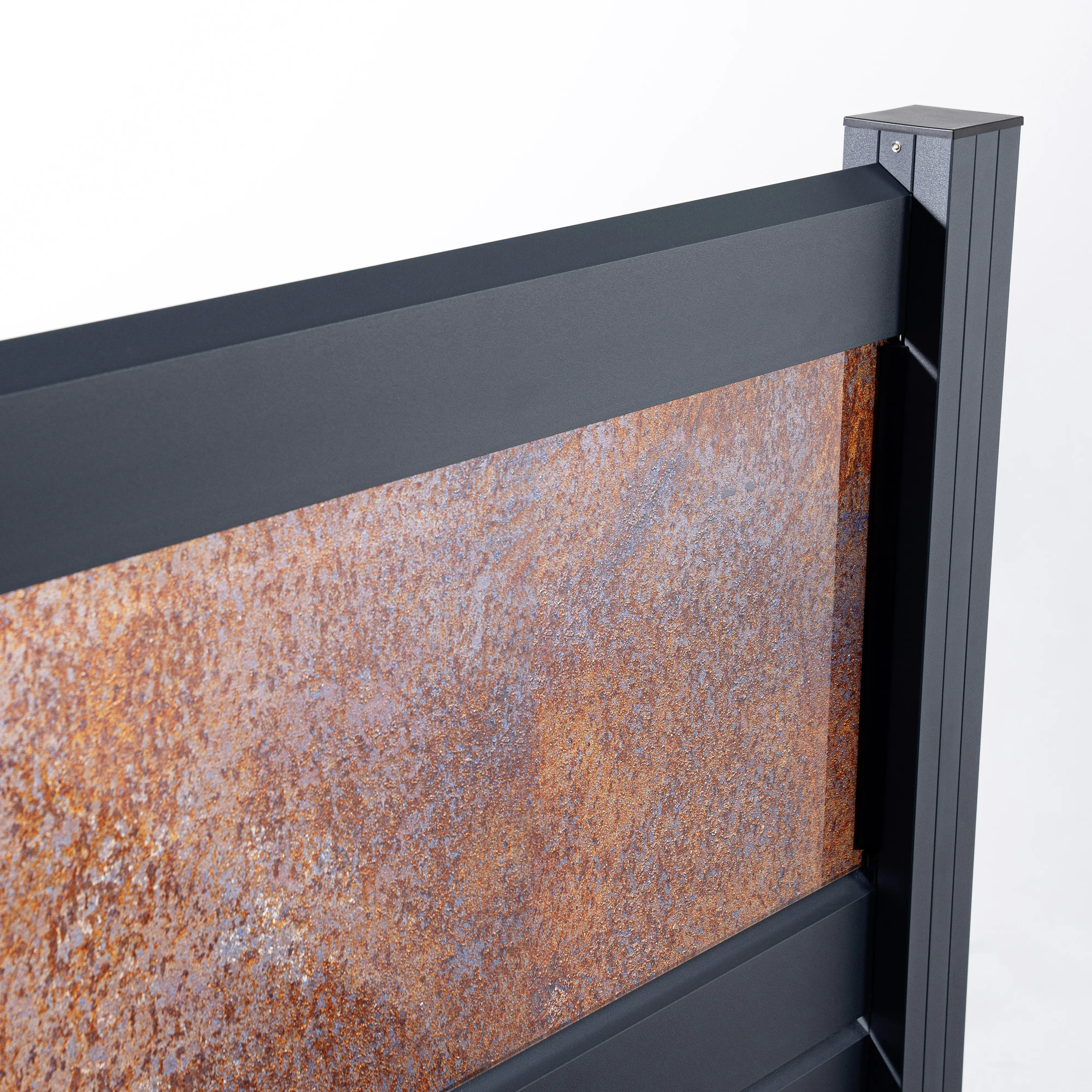 Ambiente Alu-Zaun Grundset Rhombus MINI 187 x 184,2 cm anthrazit 