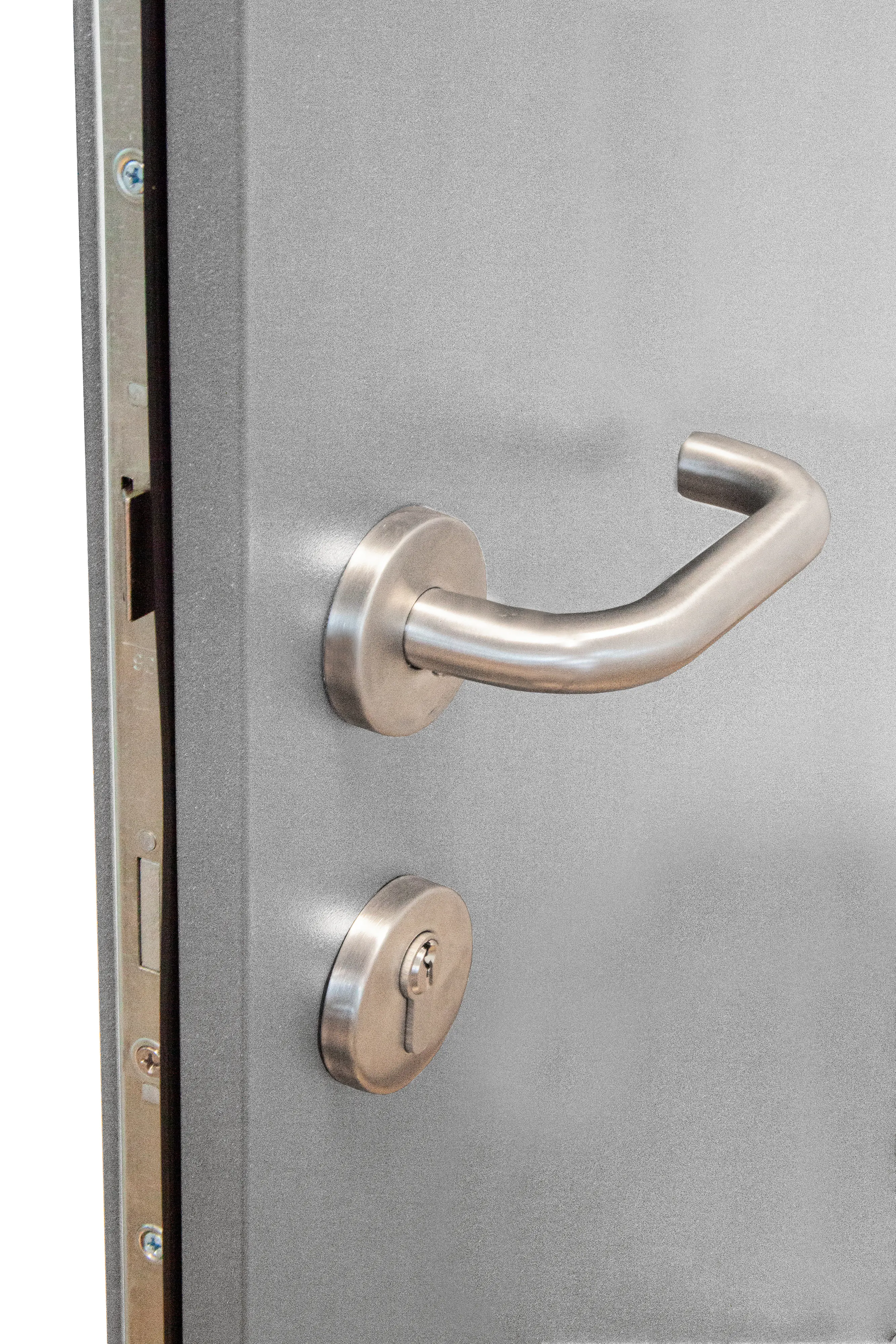 Splendoor Haustür Passivedoor Premium B03 Grau DIN Links 100 x 210 cm