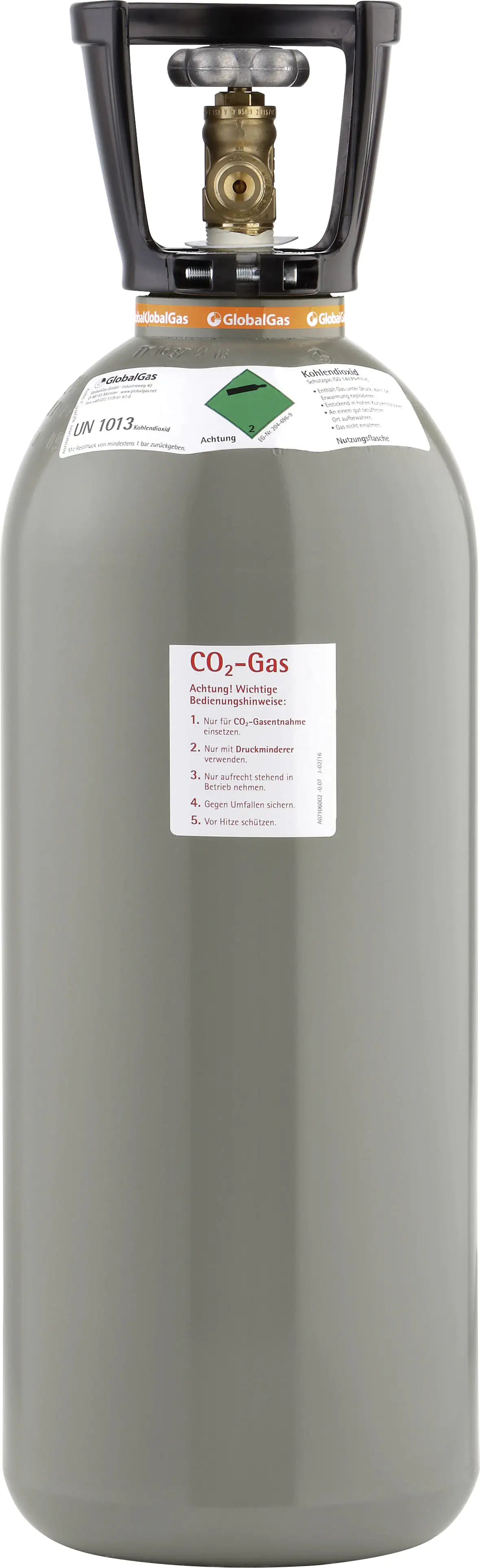 Tyczka Kohlendioxid 10 kg Eigentumsflasche (ohne Füllung)