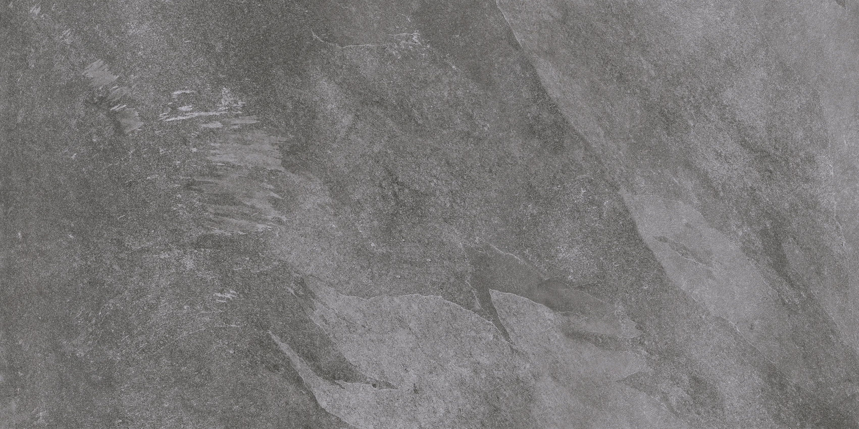 Bodenfliese Feinsteinzeug Rhone 60 x 120 cm dunkelgrau