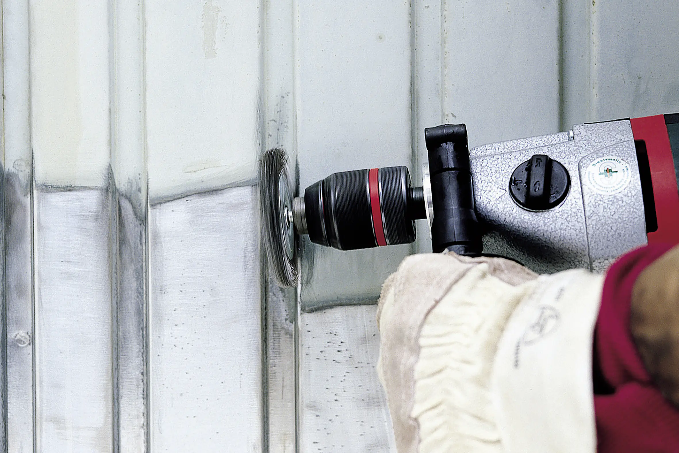 Wolfcraft Scheibendrahtbürste Ø 100 x 10 mm Schaft 6 mm