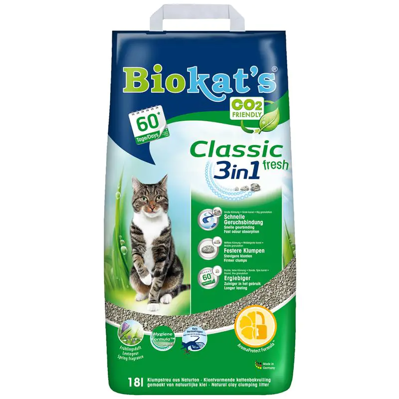 Biokat's Katzenstreu Classic 3 in 1 fresh 18 L