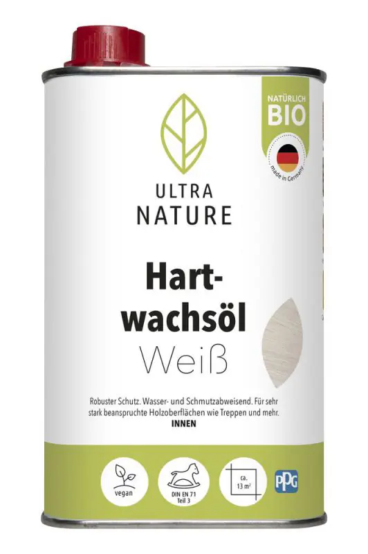 Ultra Nature Hartwachsöl 0,5 L weiß