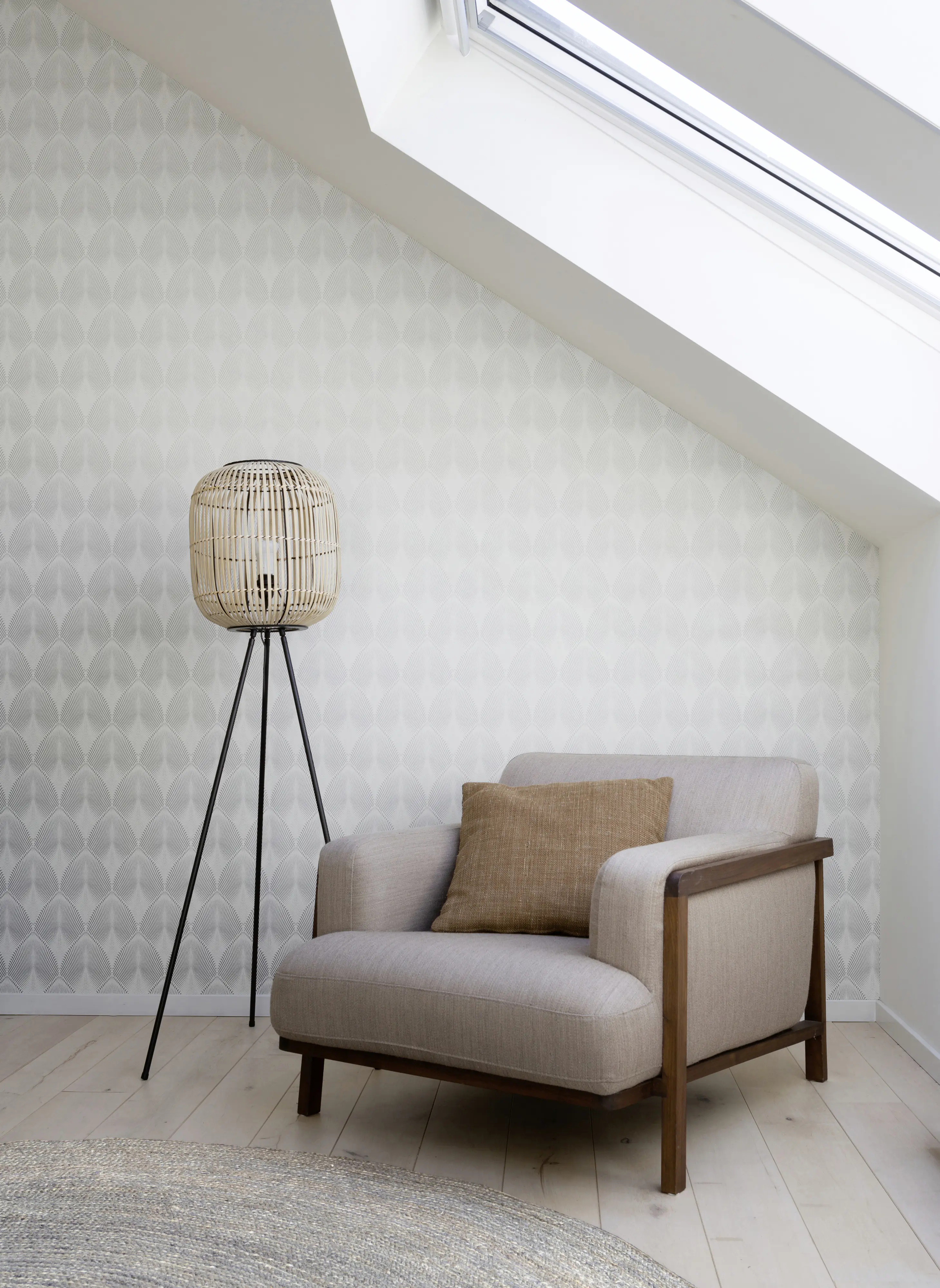 Rasch Vliestapete 535839 Yucatan grafik weiß silber, 10,05 x 0,53 m