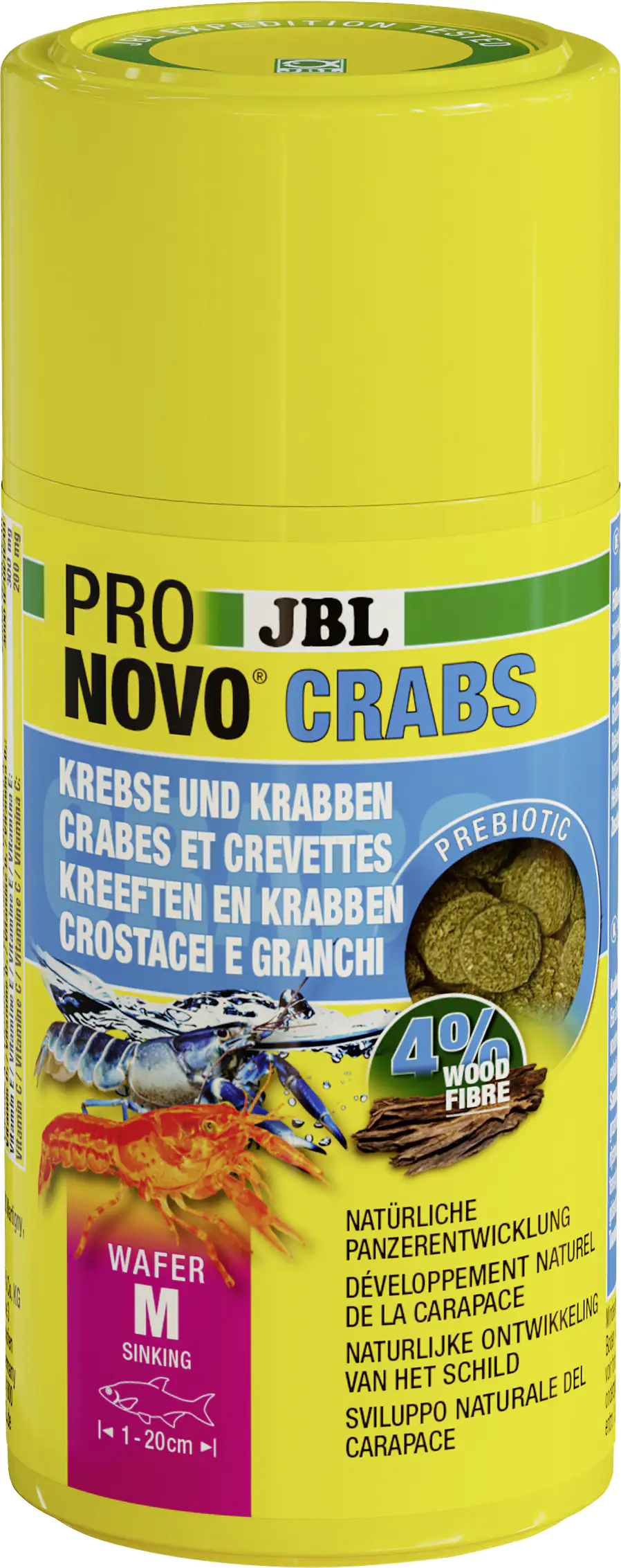 JBL Fischfutter Pronovo Crabs Wafer M Fischfuttertabs 100 ml JBL Fischfutter Pronovo Crabs Wafer M Fischfuttertabs 100 ml